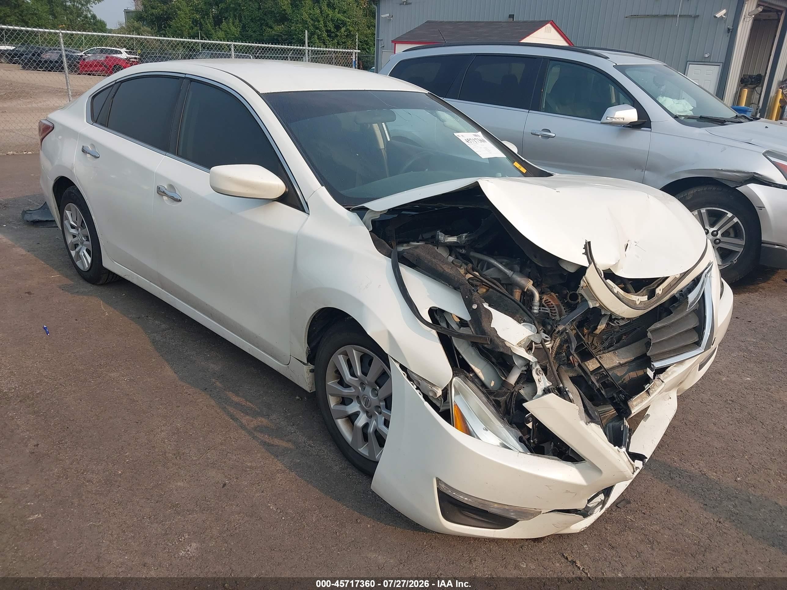 2014 Nissan Altima 2.5/2.5 S/2.5 Sl/2.5 Sv White vin: 1N4AL3AP0EC202180
