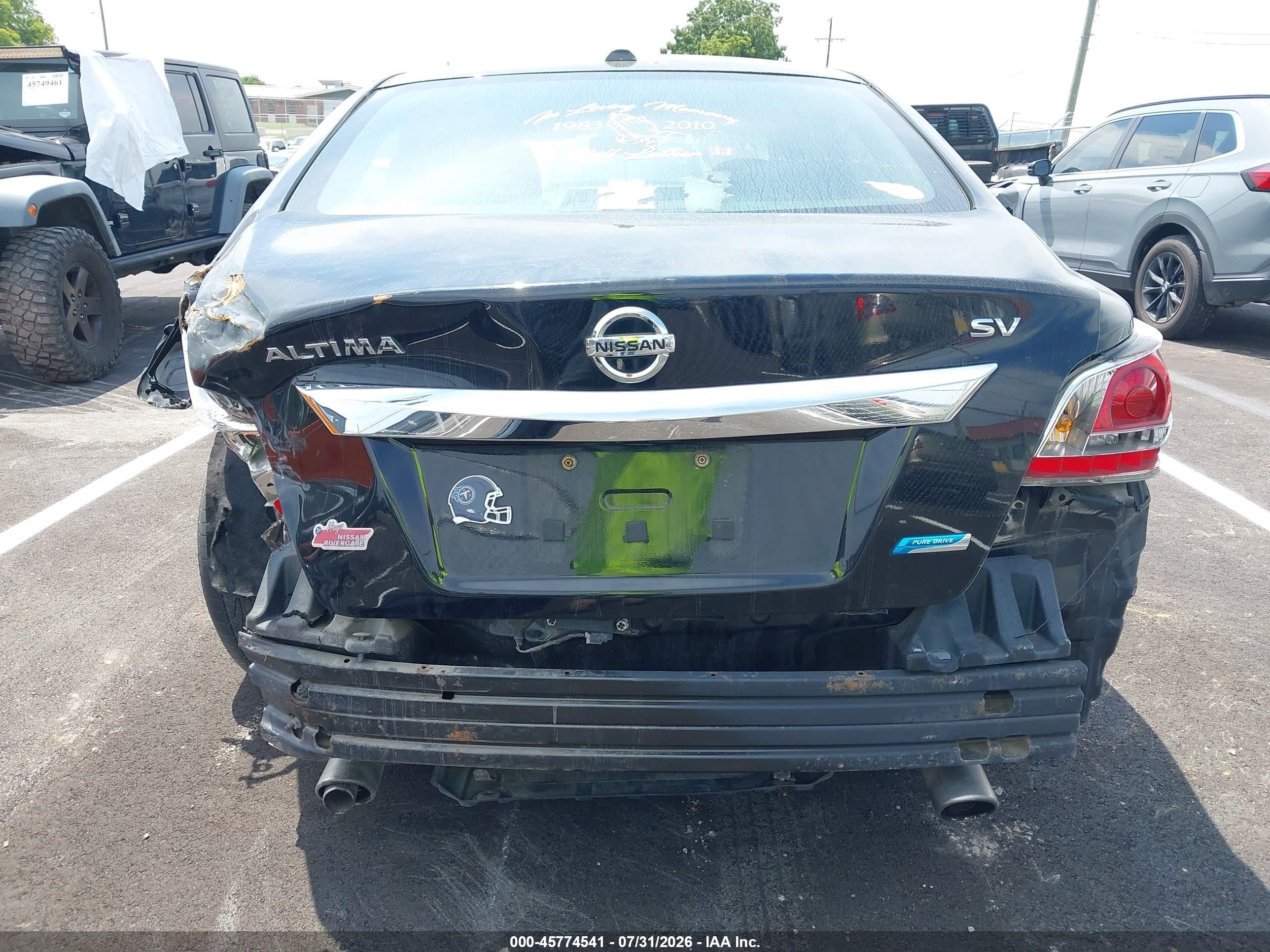 2014 Nissan Altima 2.5 Sv Black vin: 1N4AL3AP0EC285996