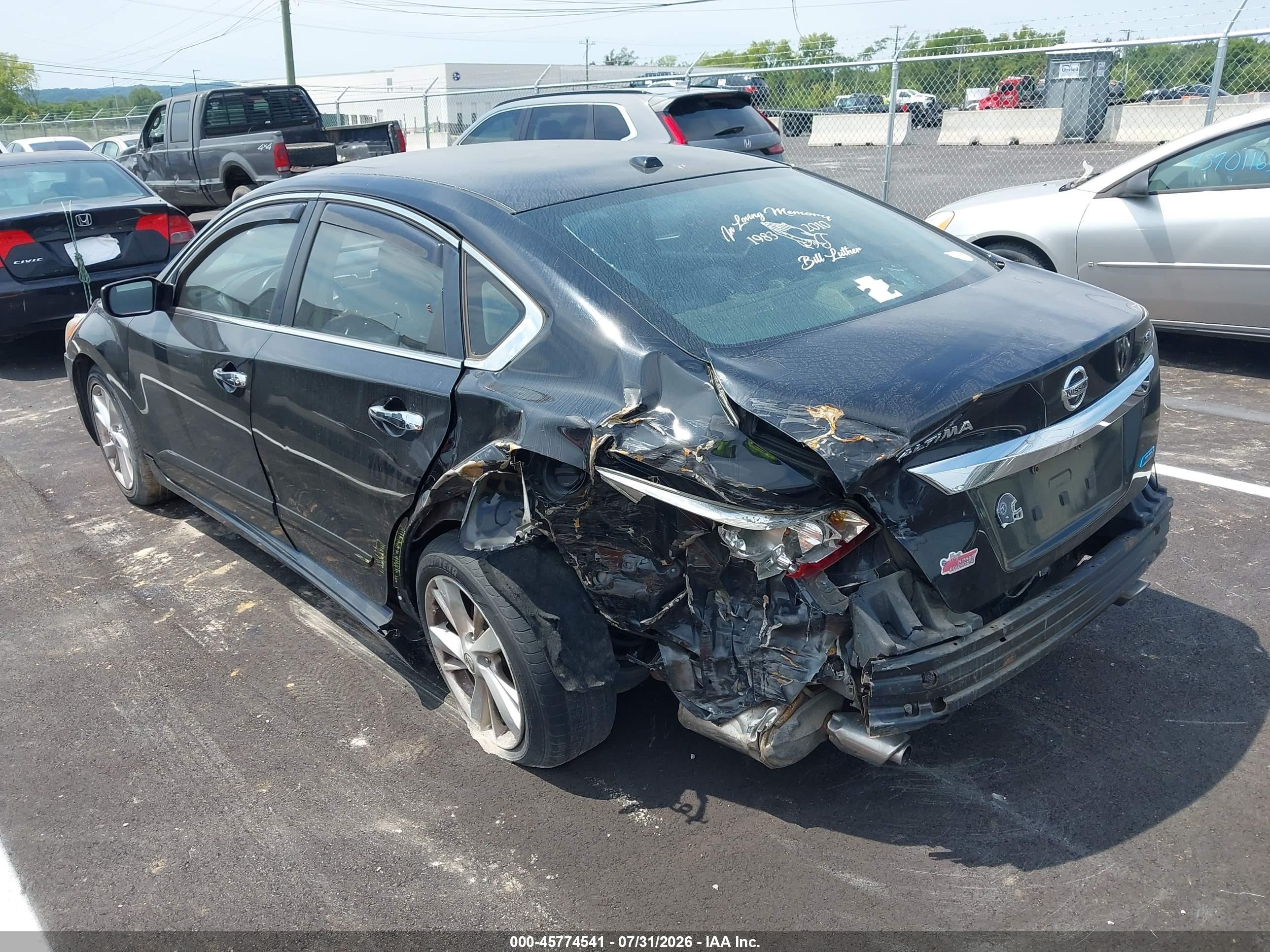 2014 Nissan Altima 2.5 Sv Black vin: 1N4AL3AP0EC285996