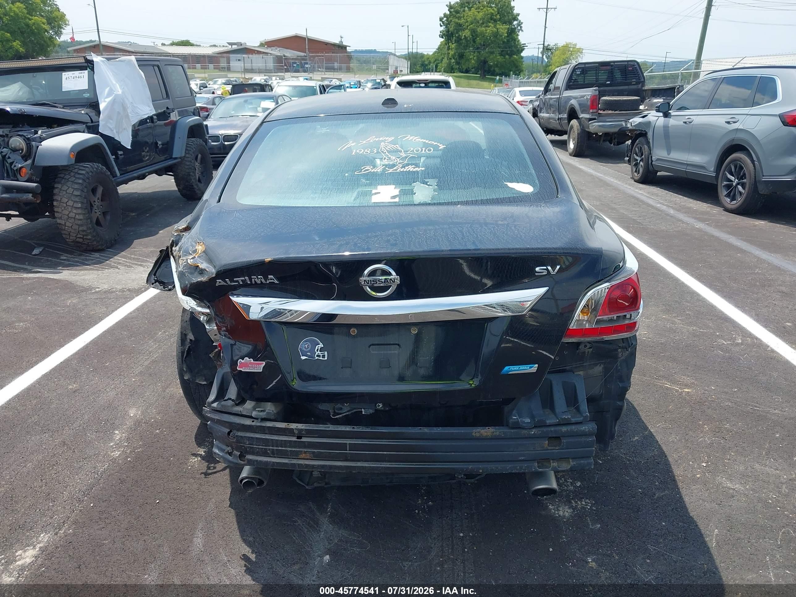 2014 Nissan Altima 2.5 Sv Black vin: 1N4AL3AP0EC285996