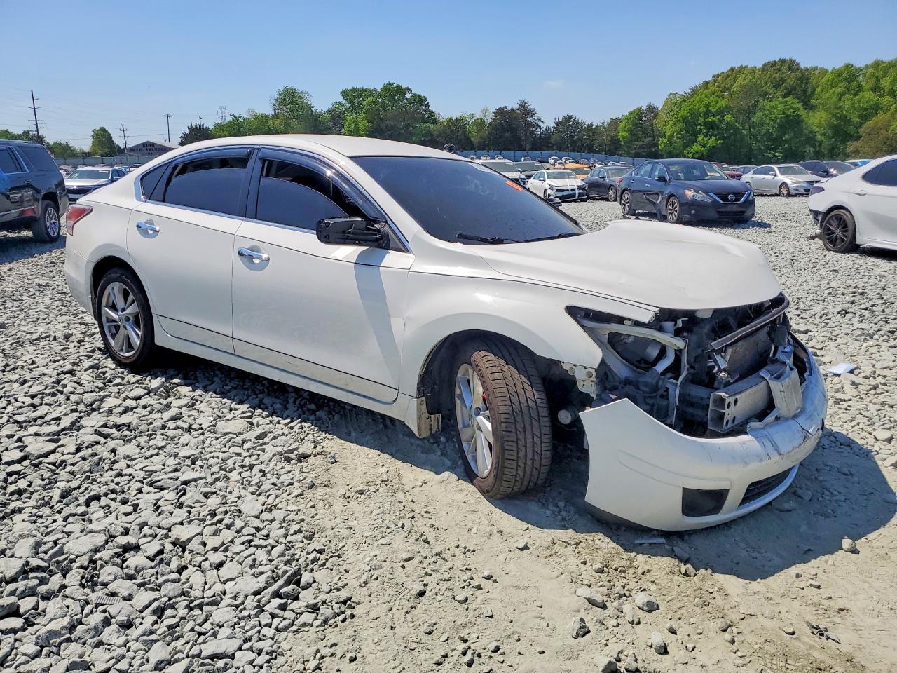 2014 Nissan Altima 2.5 Sv White vin: 1N4AL3AP0EC287814