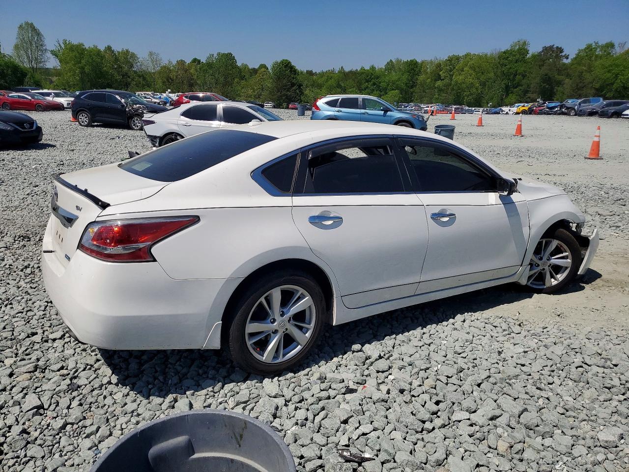 2014 Nissan Altima 2.5 Sv White vin: 1N4AL3AP0EC287814