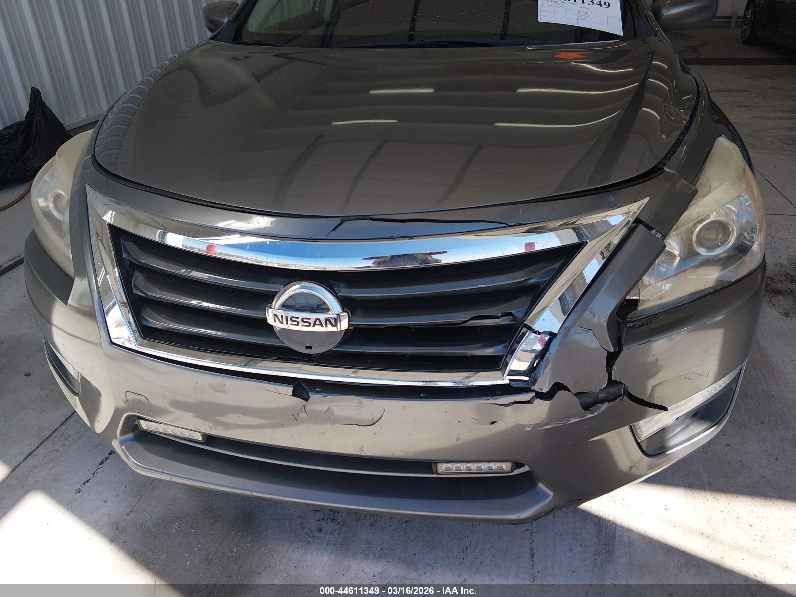 2014 Nissan Altima 2.5/2.5 S/2.5 Sl/2.5 Sv Gray vin: 1N4AL3AP0EC289417