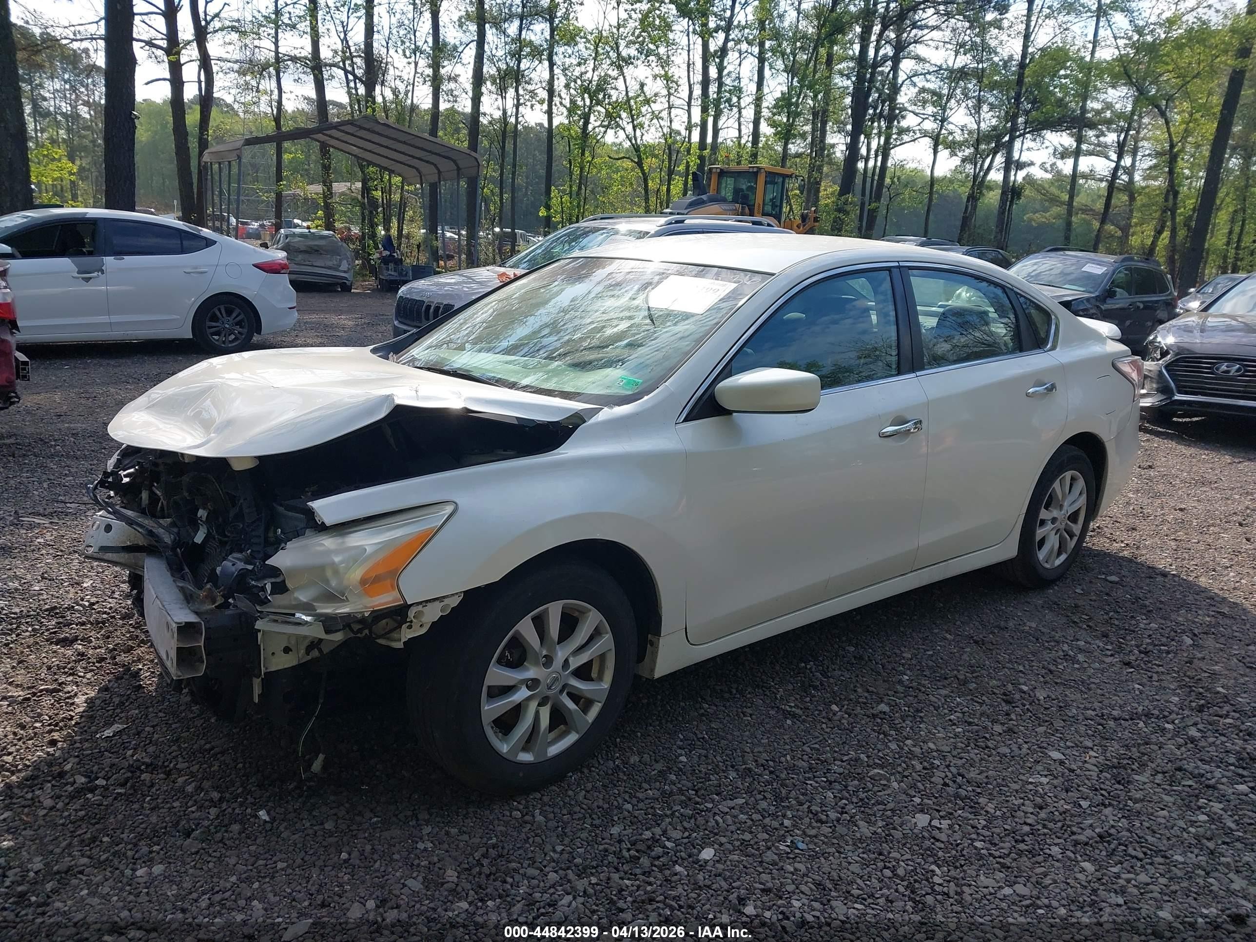 2014 Nissan Altima 2.5 S Белый vin: 1N4AL3AP0EC294536