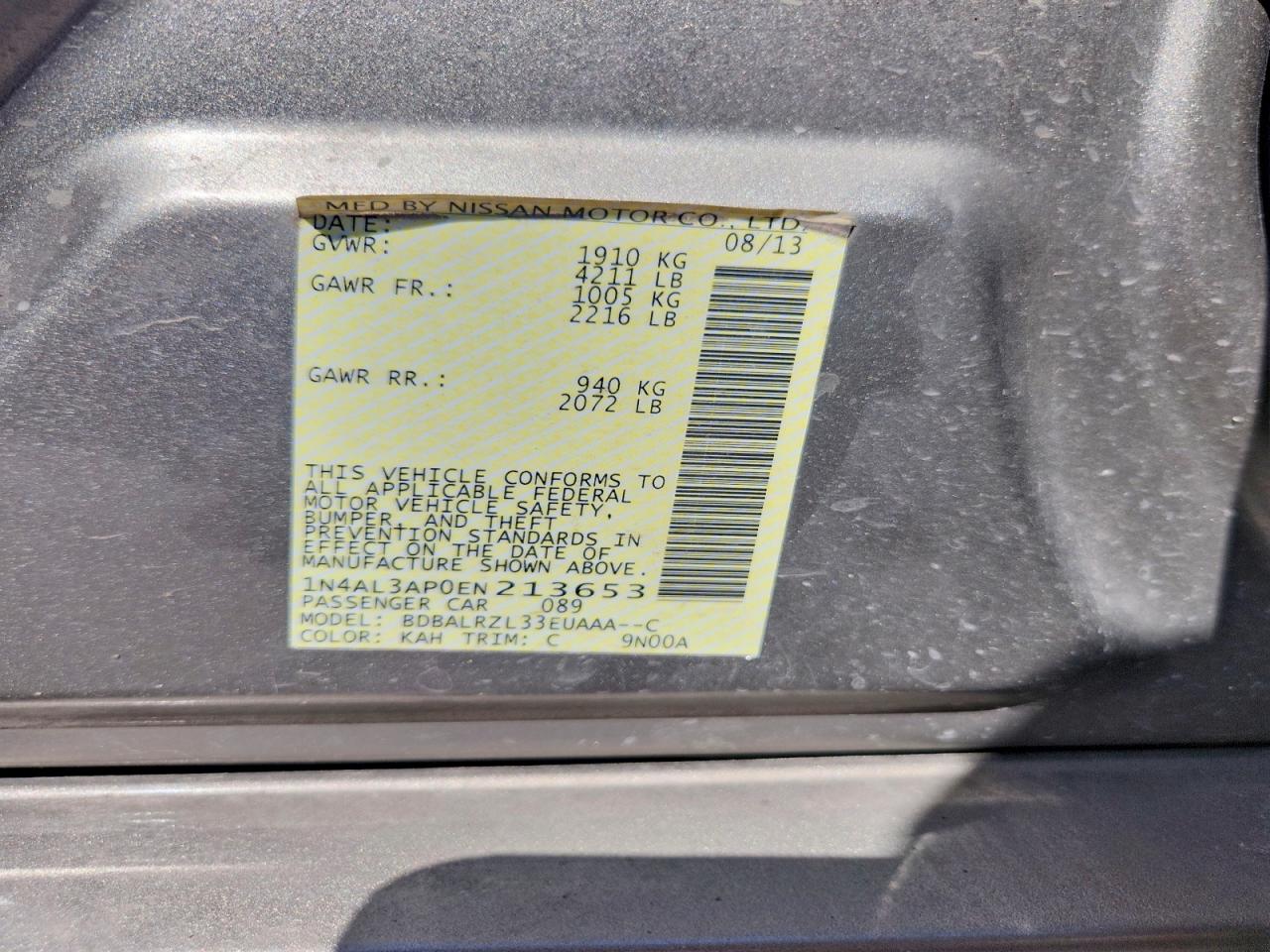 2014 Nissan Altima 2.5 S Beige vin: 1N4AL3AP0EN213653