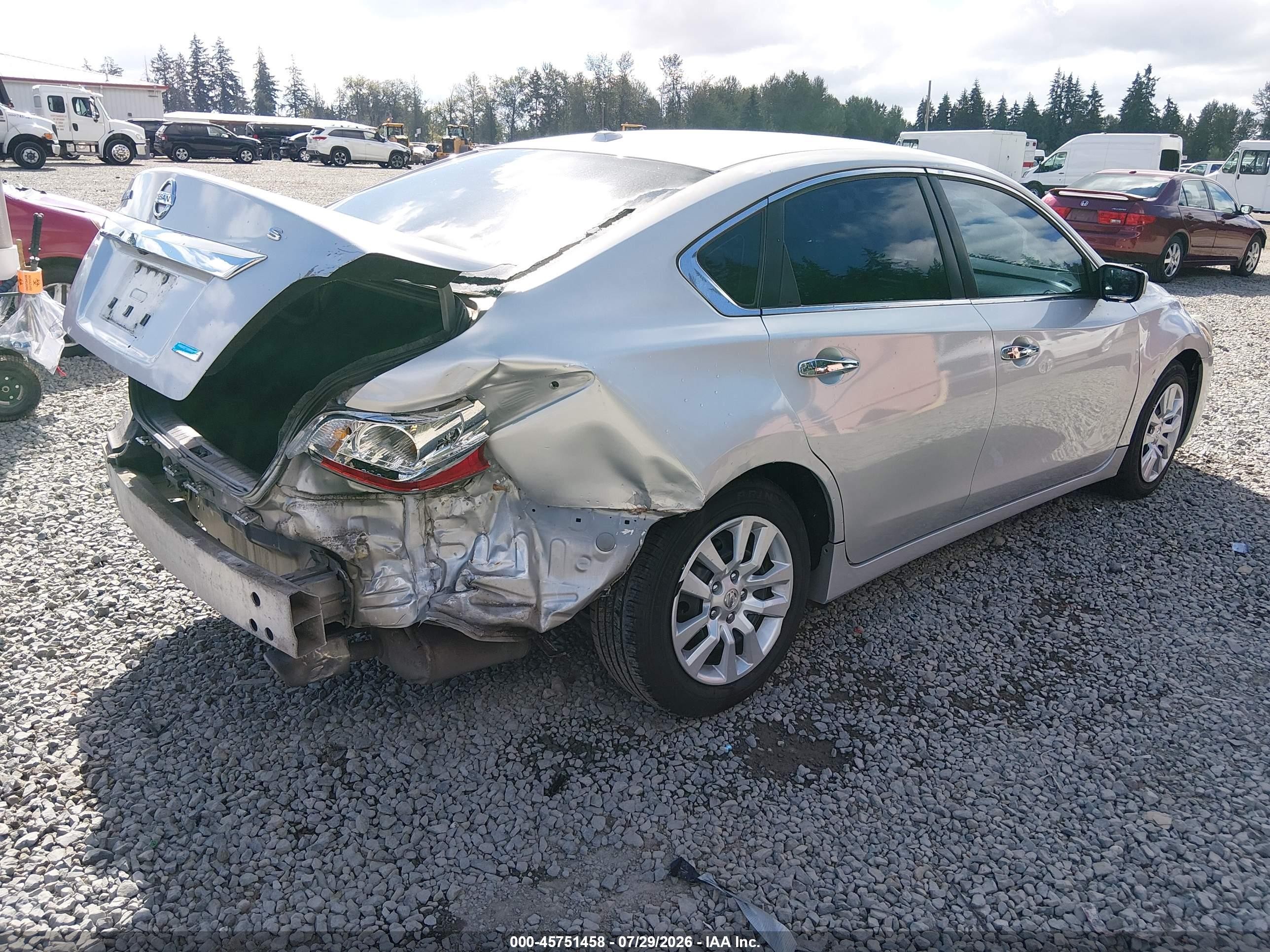 2014 Nissan Altima 2.5 S Silver vin: 1N4AL3AP0EN230209