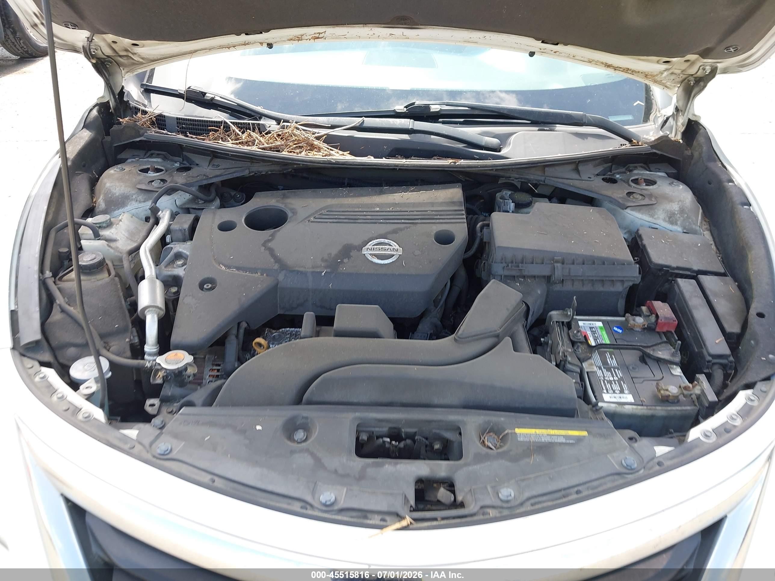 2014 Nissan Altima 2.5 S White vin: 1N4AL3AP0EN231263