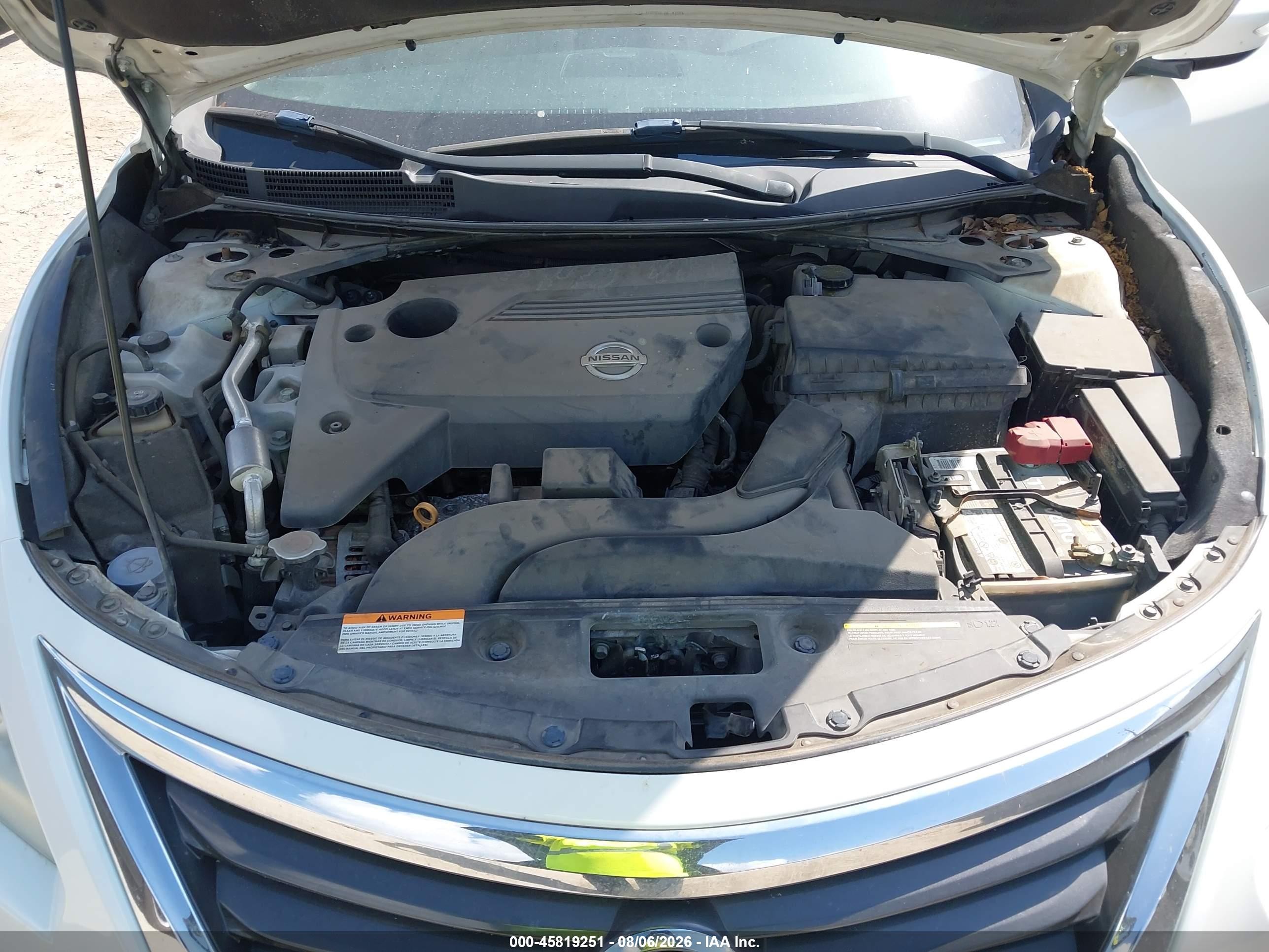 2014 Nissan Altima 2.5 Sl White vin: 1N4AL3AP0EN237189