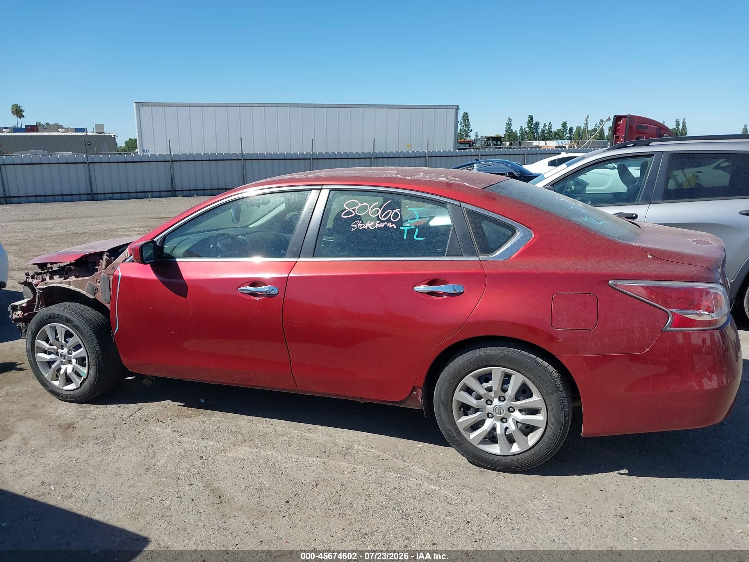 2014 Nissan Altima 2.5/2.5 S/2.5 Sl/2.5 Sv Red vin: 1N4AL3AP0EN334313