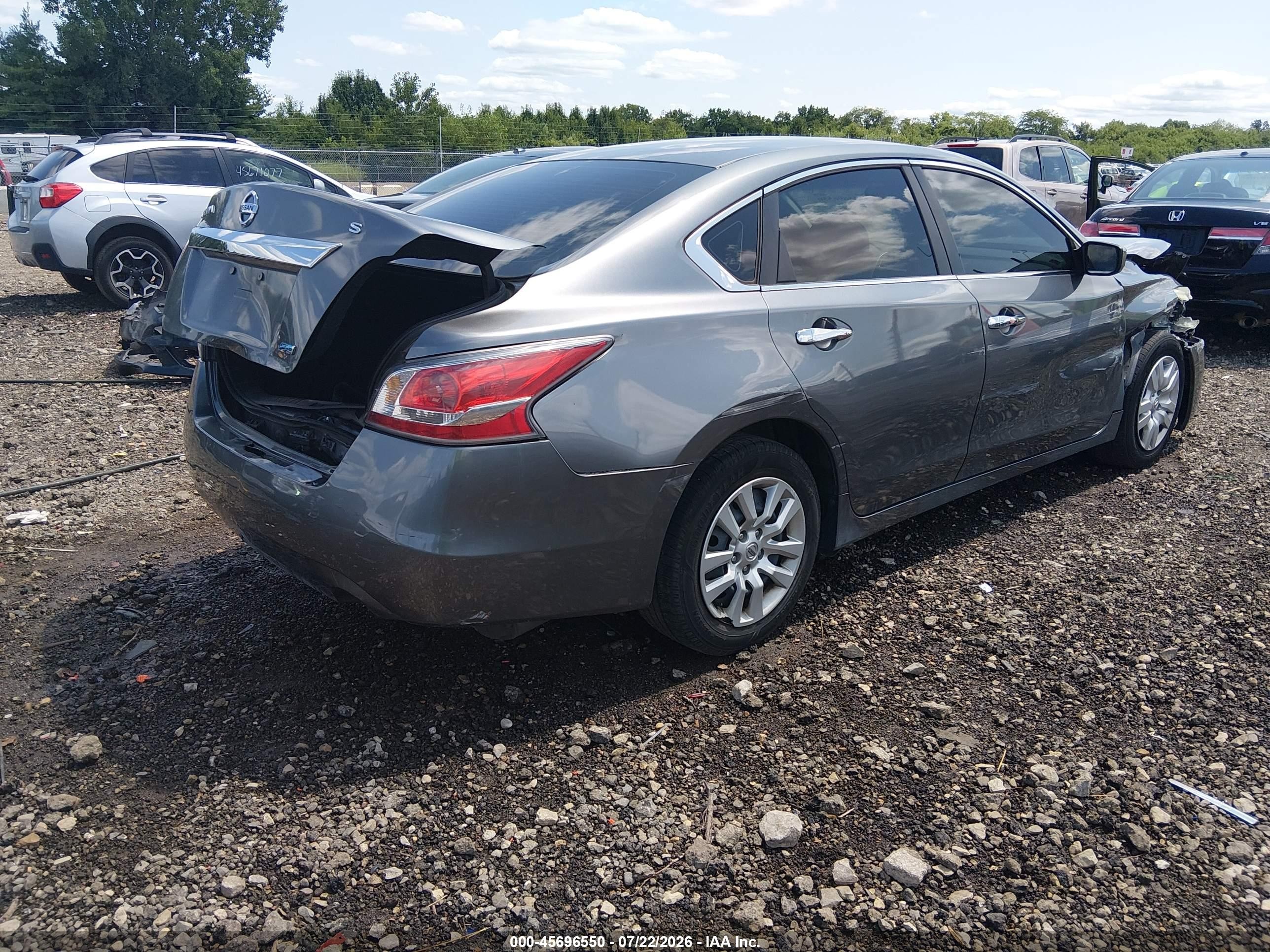 2014 Nissan Altima 2.5/2.5 S/2.5 Sl/2.5 Sv Gray vin: 1N4AL3AP0EN346087
