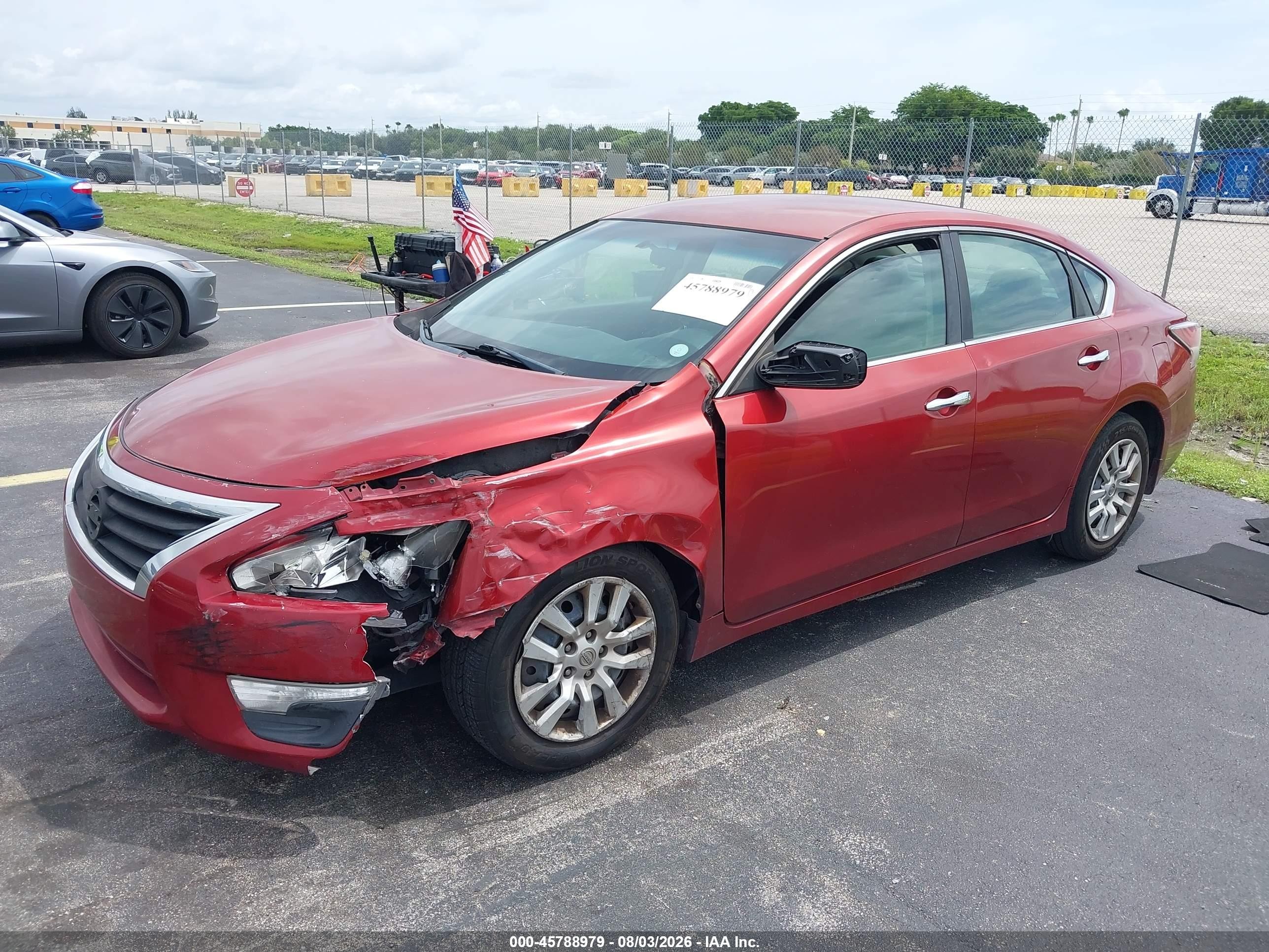 2015 Nissan Altima 2.5 S Red vin: 1N4AL3AP0FC103828