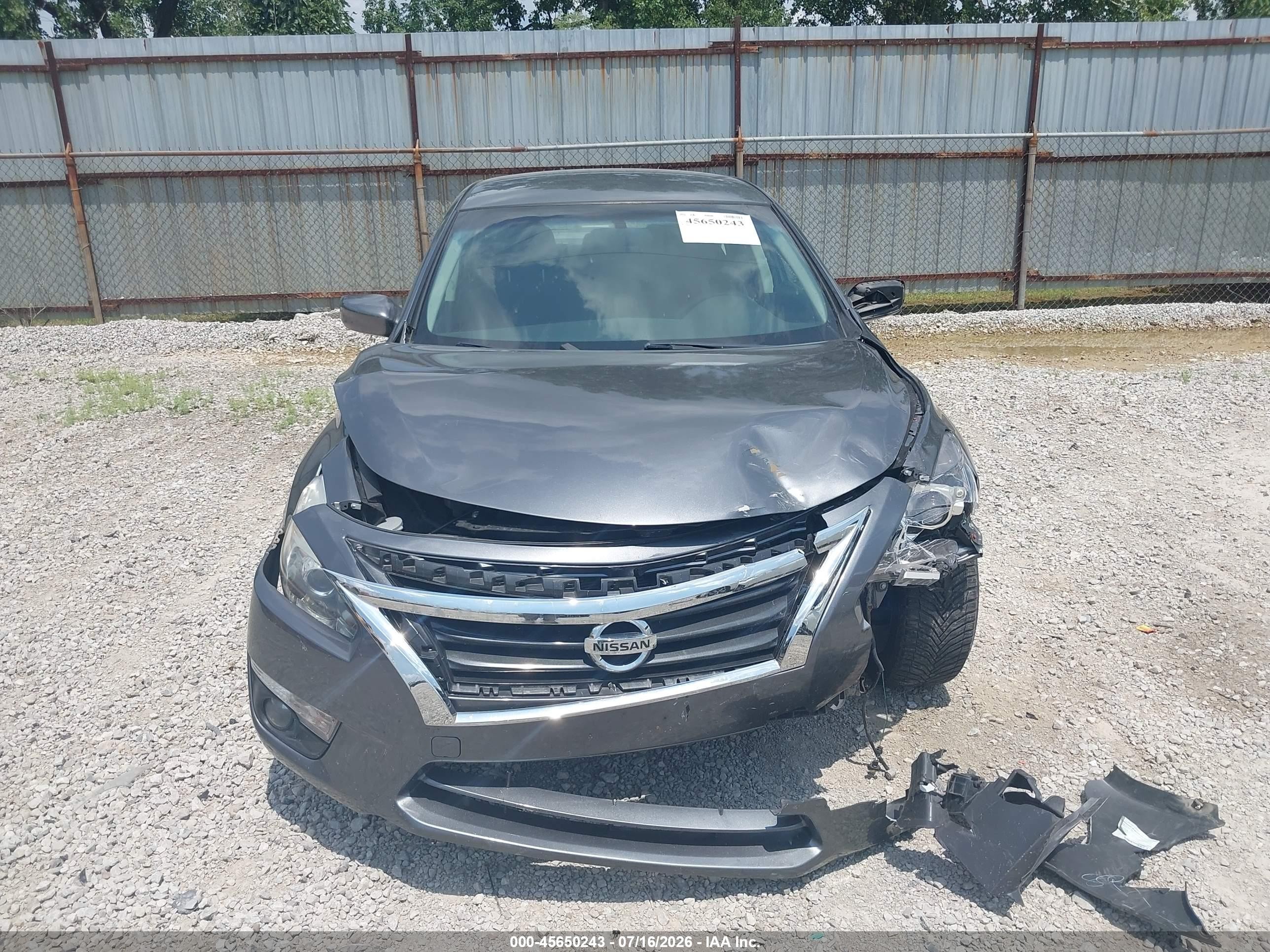 2015 Nissan Altima 2.5 Sv Gray vin: 1N4AL3AP0FC116644