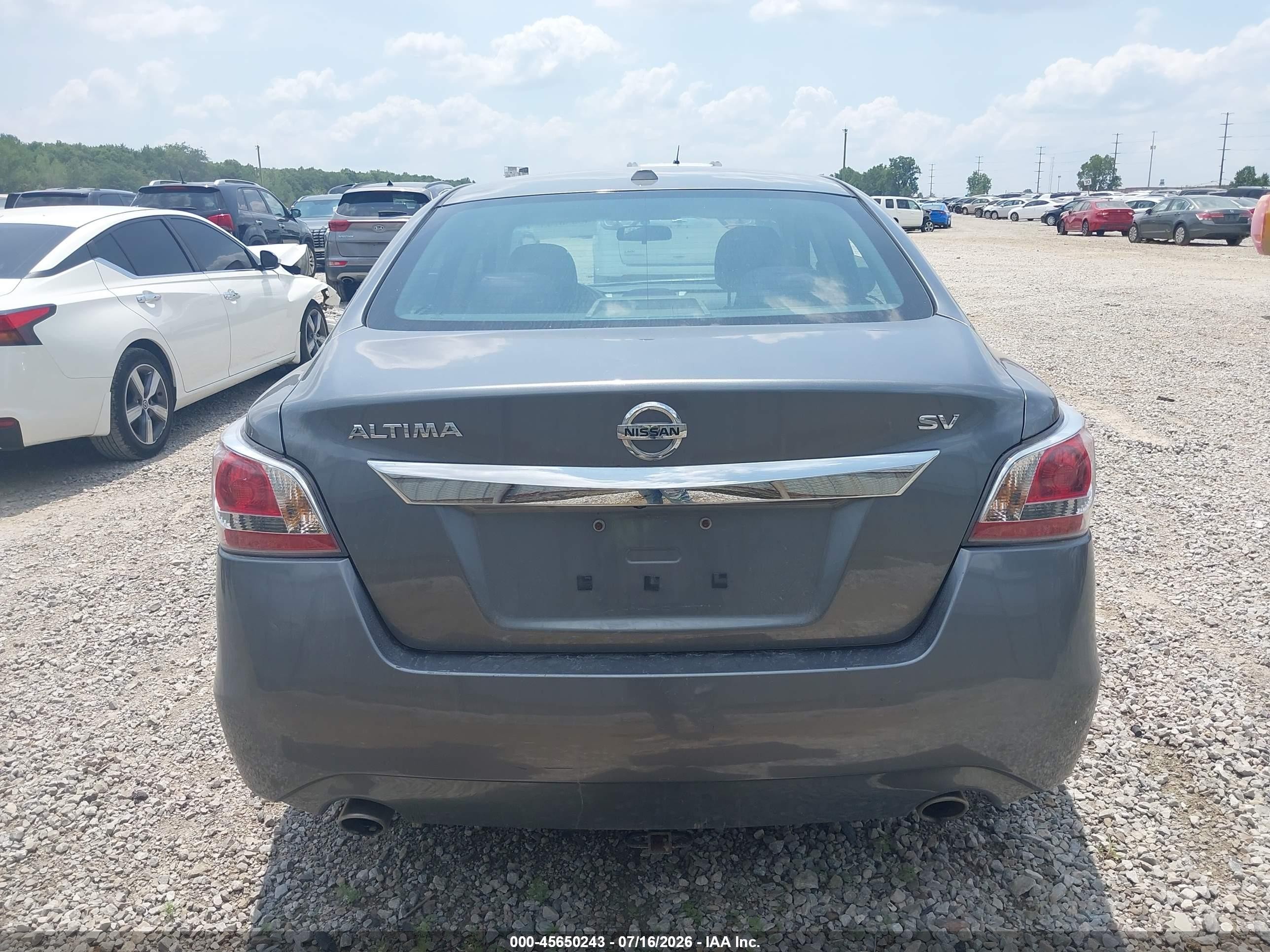 2015 Nissan Altima 2.5 Sv Gray vin: 1N4AL3AP0FC116644