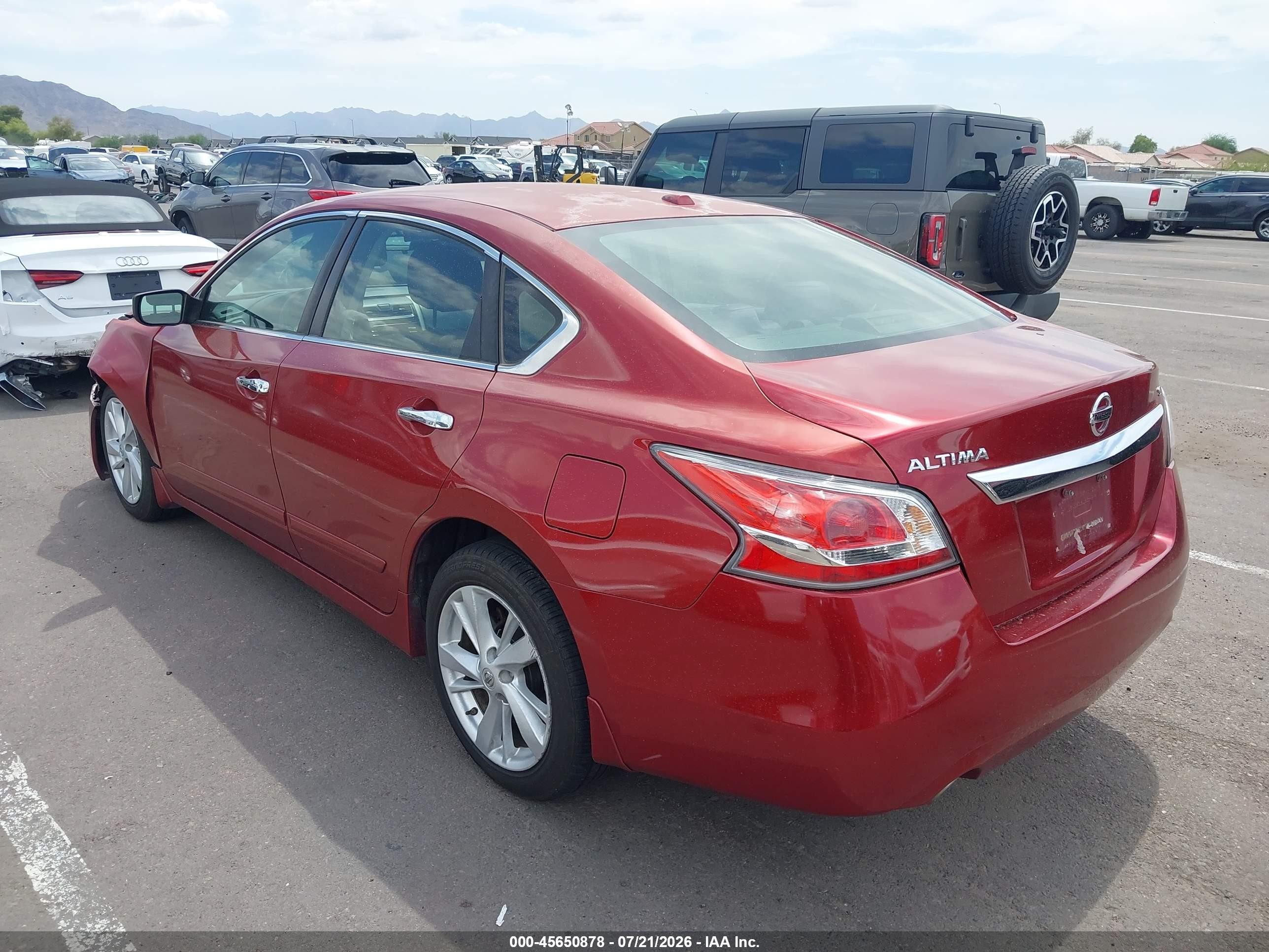 2015 Nissan Altima 2.5 Sv Red vin: 1N4AL3AP0FC116983