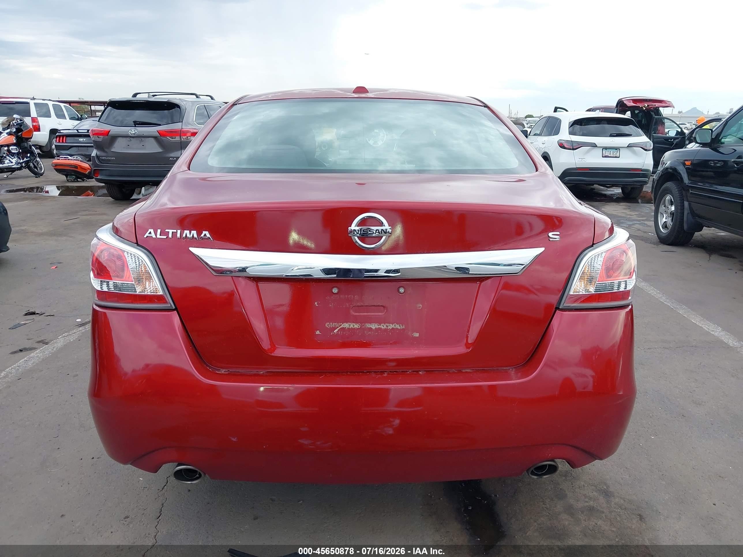 2015 Nissan Altima 2.5 Sv Red vin: 1N4AL3AP0FC116983