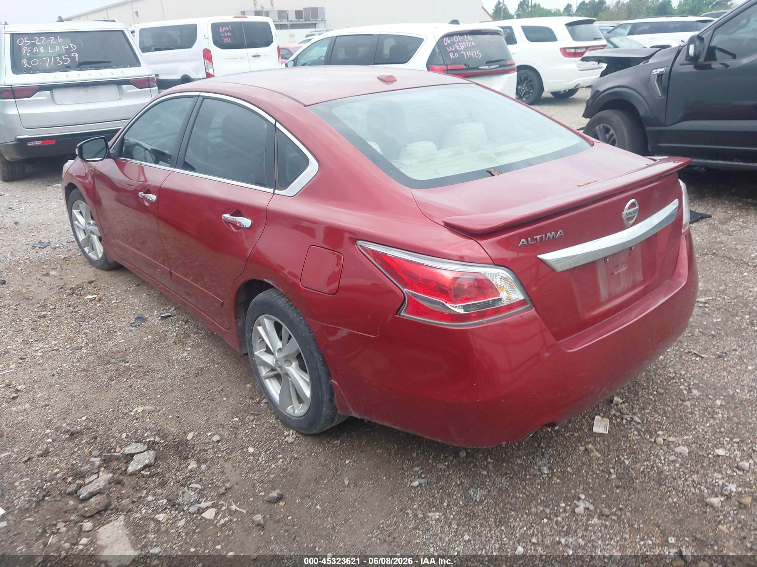 2015 Nissan Altima 2.5 Sv Red vin: 1N4AL3AP0FC125876