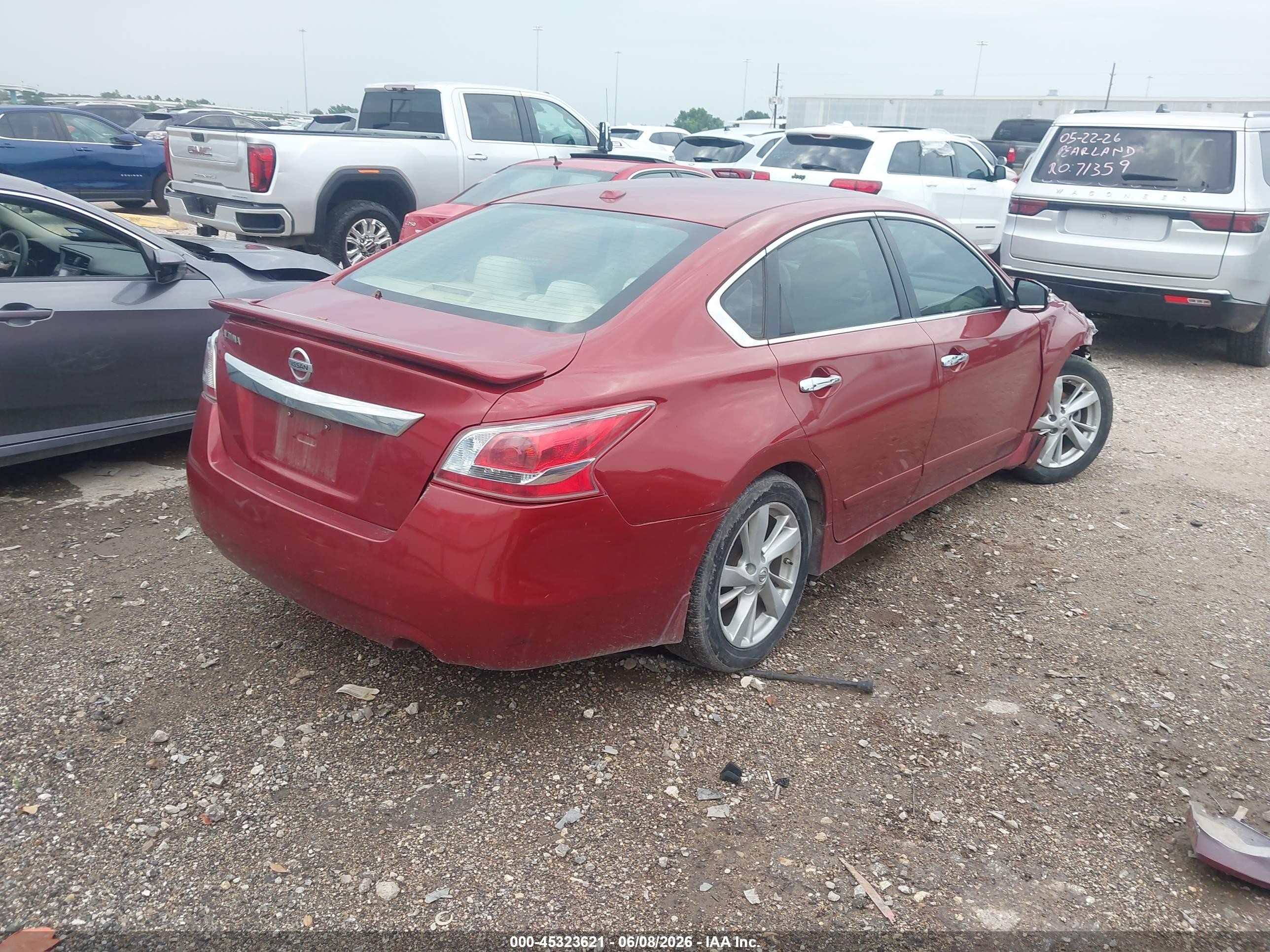 2015 Nissan Altima 2.5 Sv Red vin: 1N4AL3AP0FC125876
