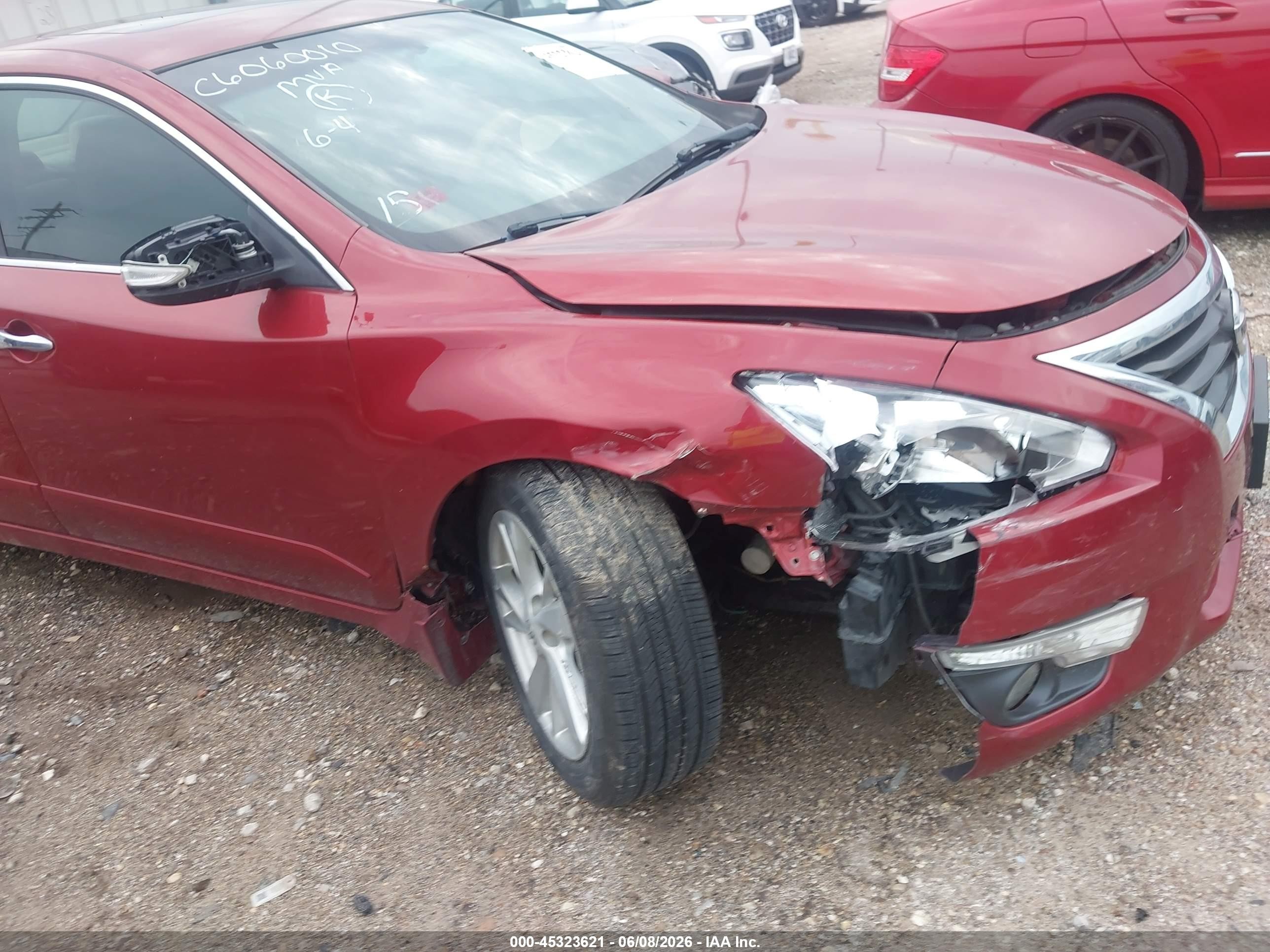 2015 Nissan Altima 2.5 Sv Red vin: 1N4AL3AP0FC125876