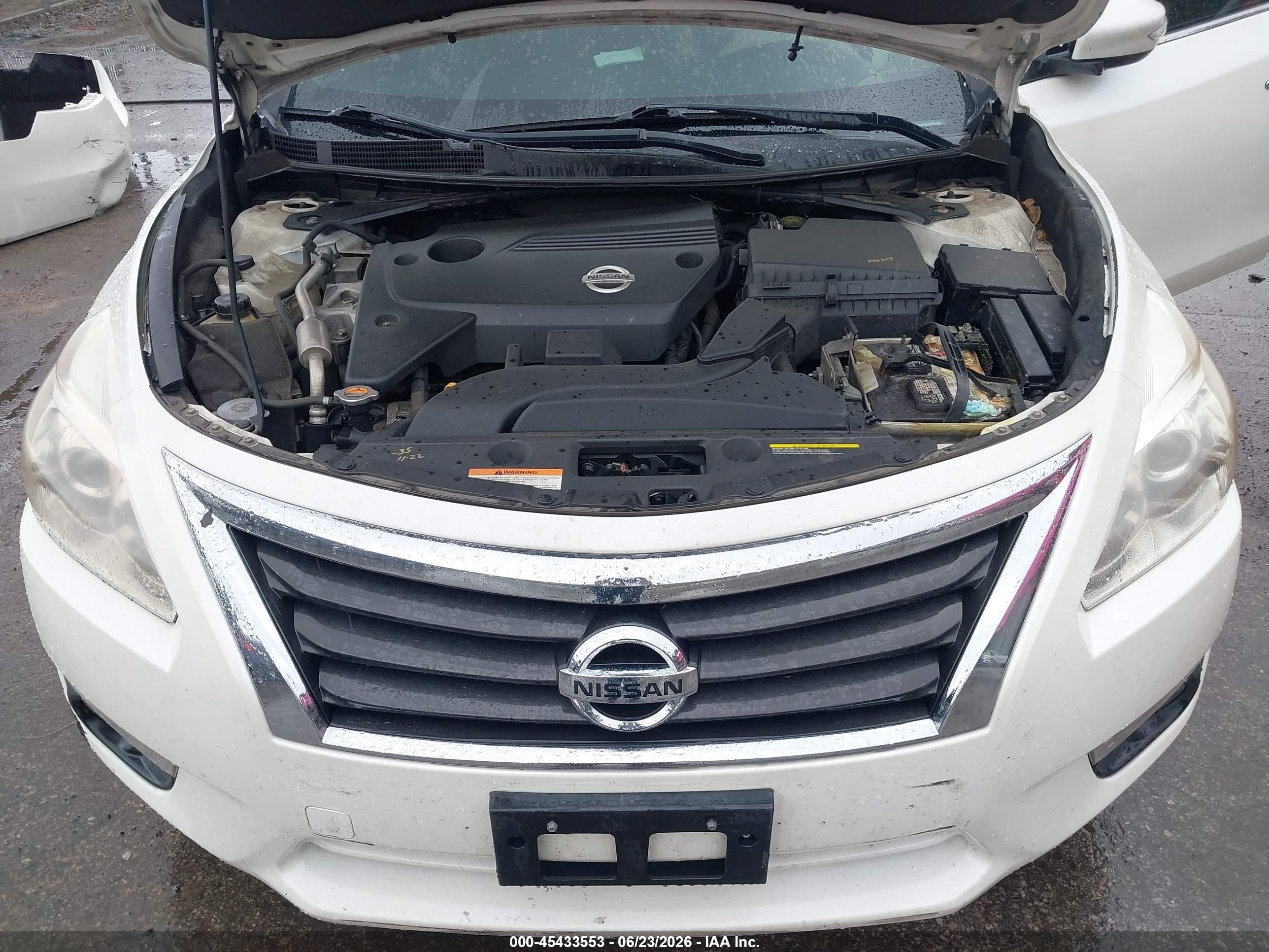 2015 Nissan Altima 2.5 Sl White vin: 1N4AL3AP0FC128356