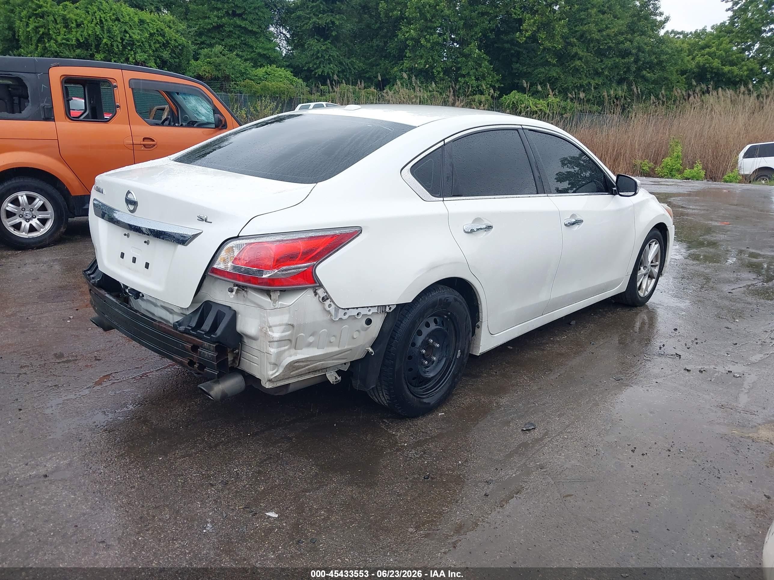 2015 Nissan Altima 2.5 Sl White vin: 1N4AL3AP0FC128356
