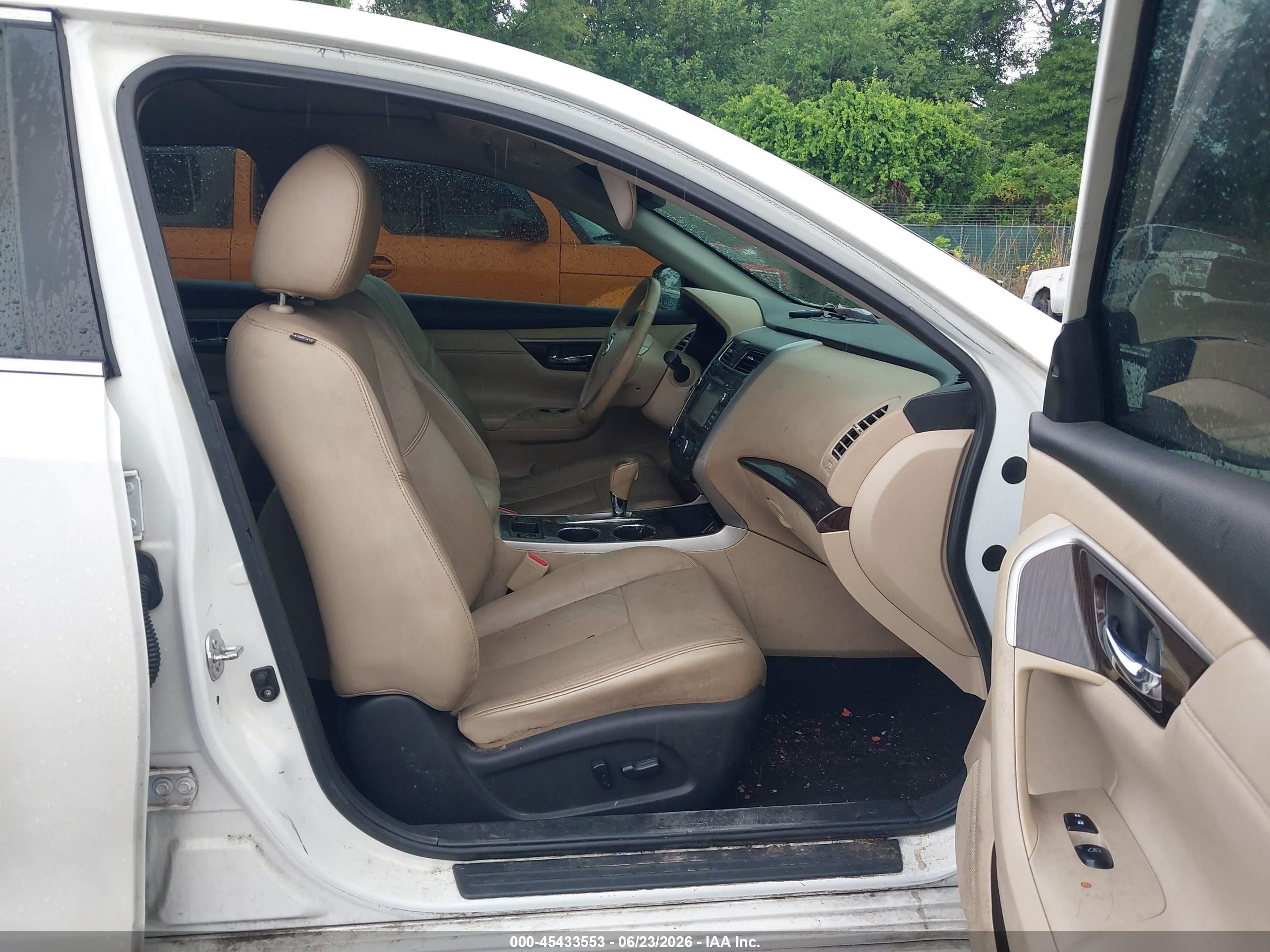 2015 Nissan Altima 2.5 Sl White vin: 1N4AL3AP0FC128356