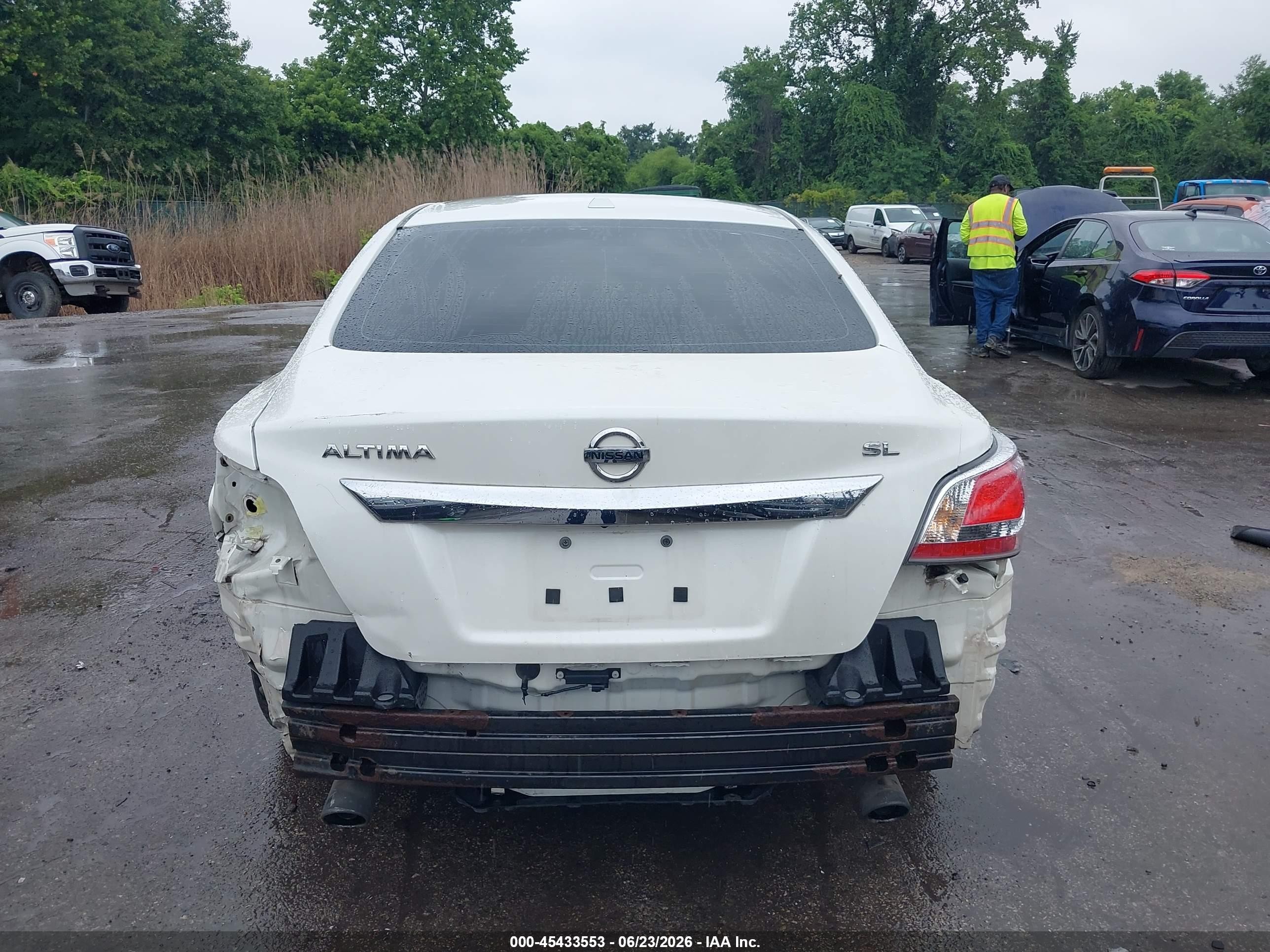 2015 Nissan Altima 2.5 Sl White vin: 1N4AL3AP0FC128356