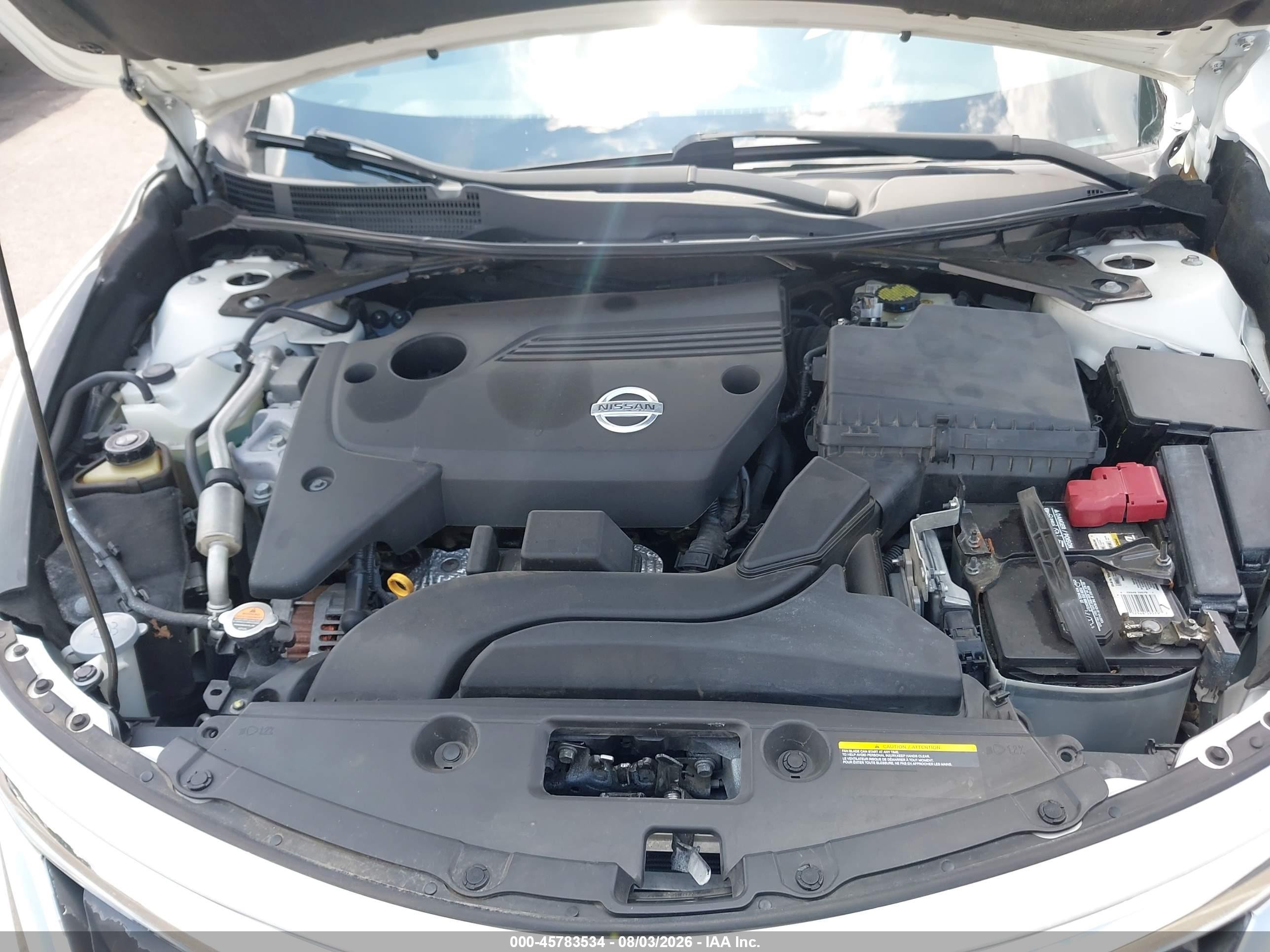 2015 Nissan Altima 2.5 S White vin: 1N4AL3AP0FC137090