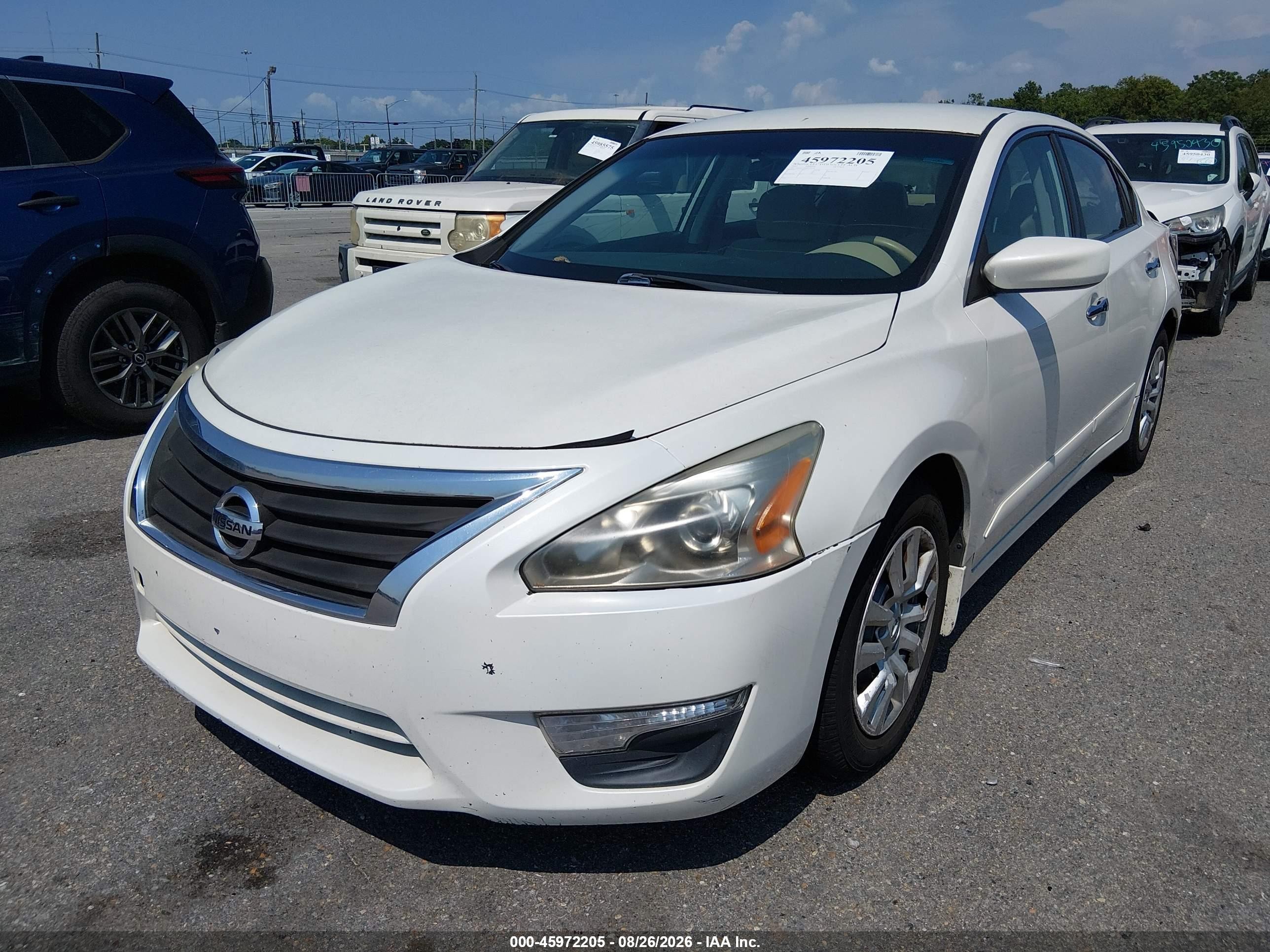 2015 Nissan Altima 2.5 S White vin: 1N4AL3AP0FC191392
