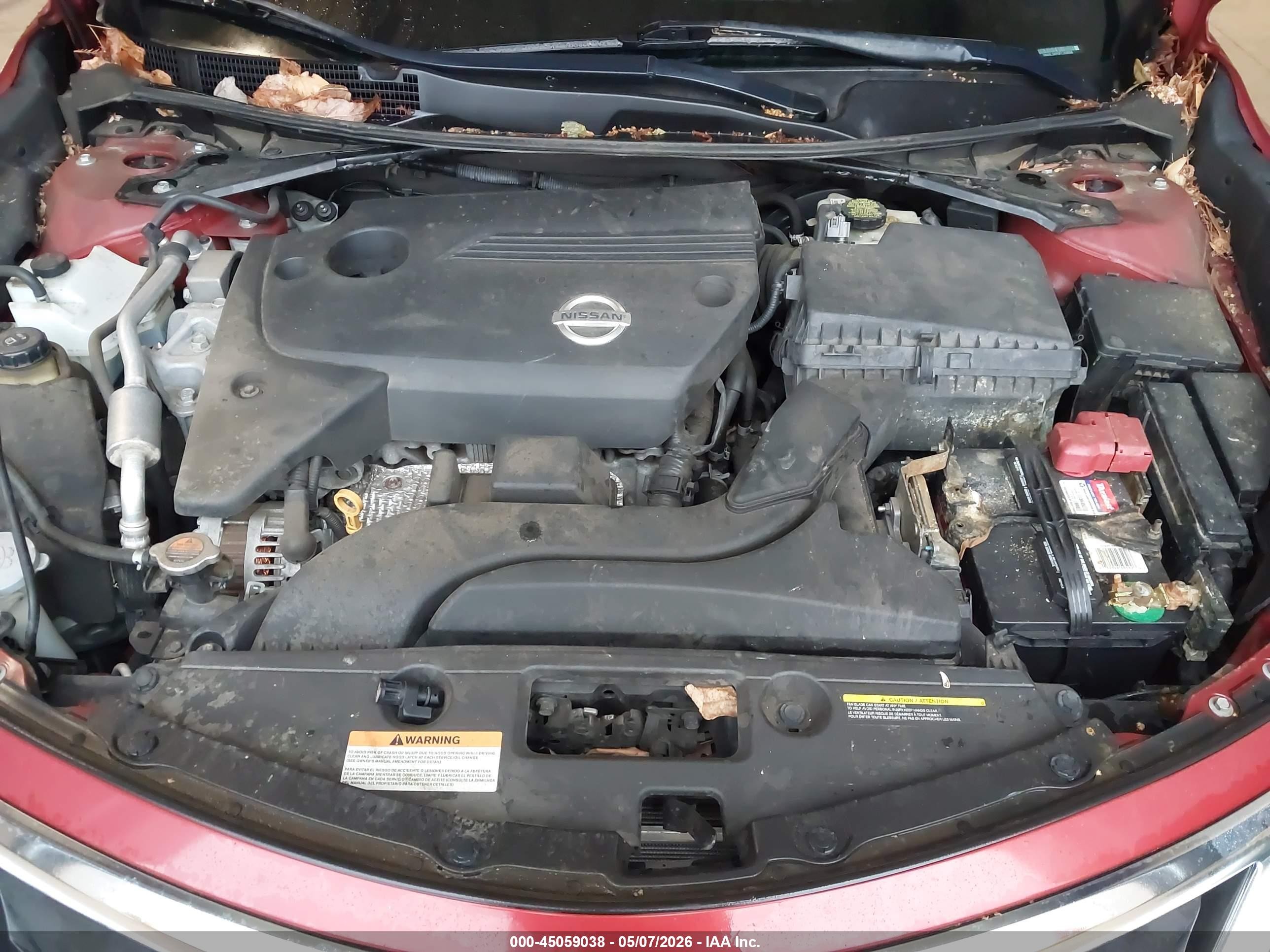 2015 Nissan Altima 2.5 Sl Red vin: 1N4AL3AP0FC209566