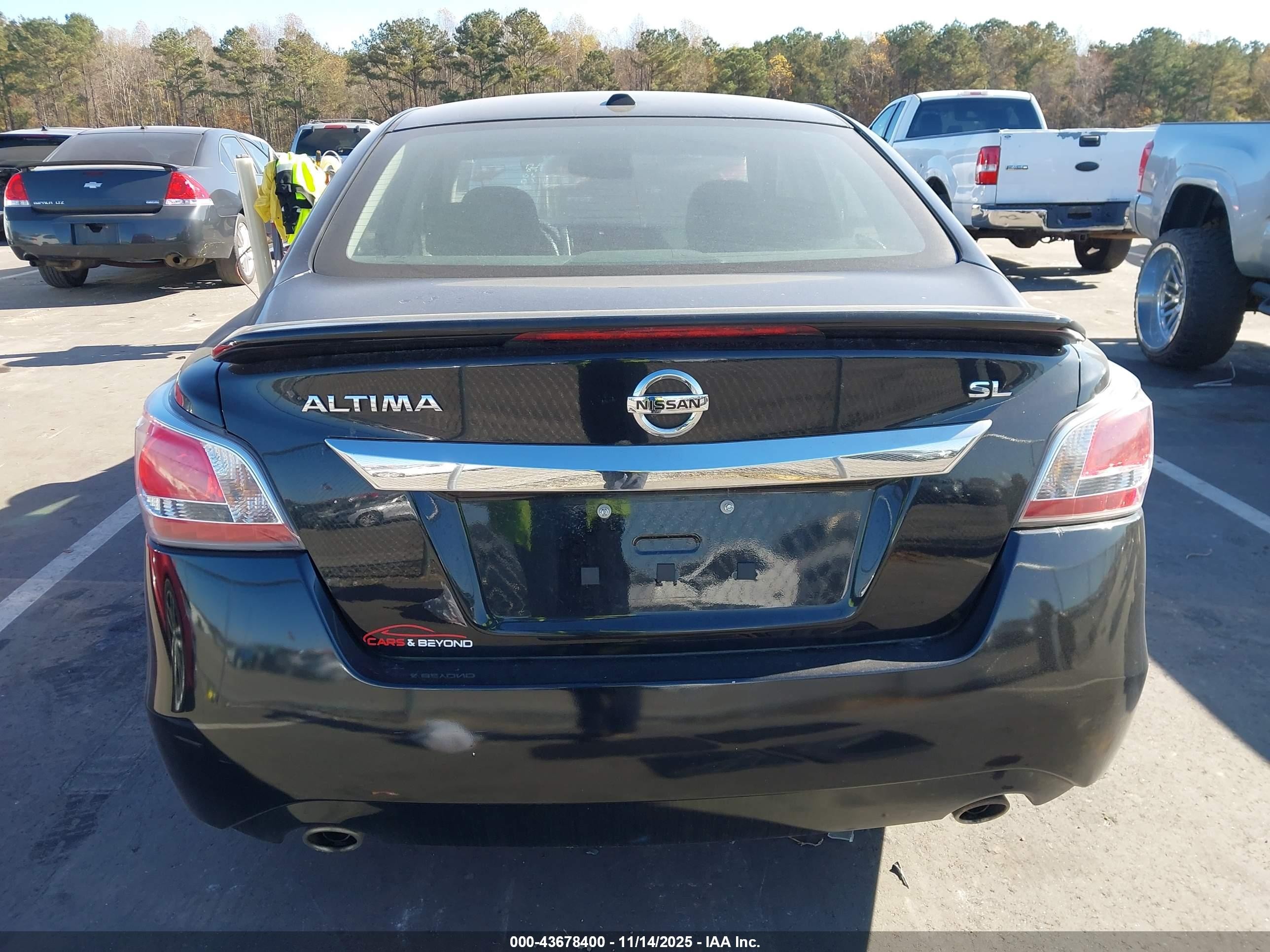 2015 Nissan Altima 2.5 Sl Black vin: 1N4AL3AP0FC210572