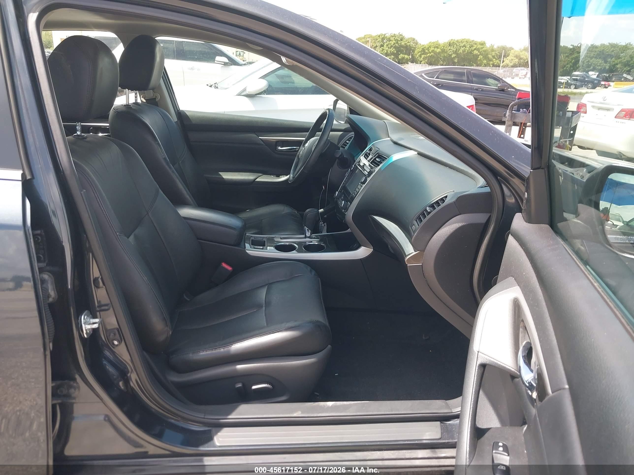 2015 Nissan Altima 2.5 Sl Black vin: 1N4AL3AP0FC227954