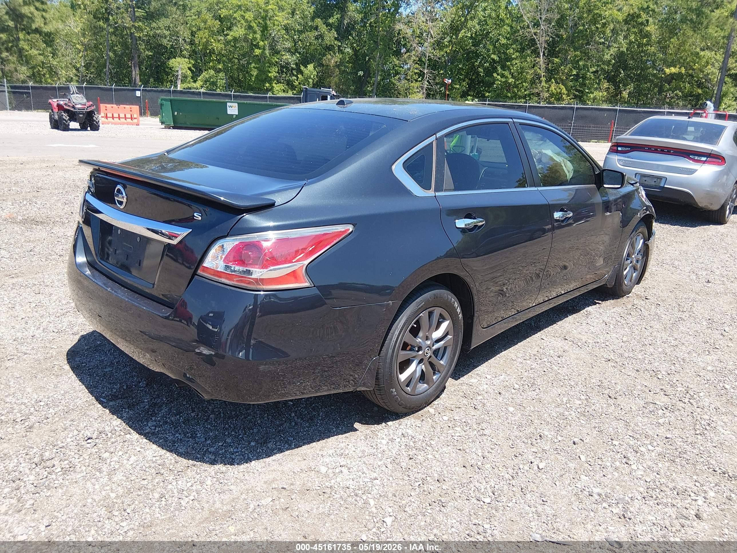 2015 Nissan Altima 2.5 S Black vin: 1N4AL3AP0FC441312