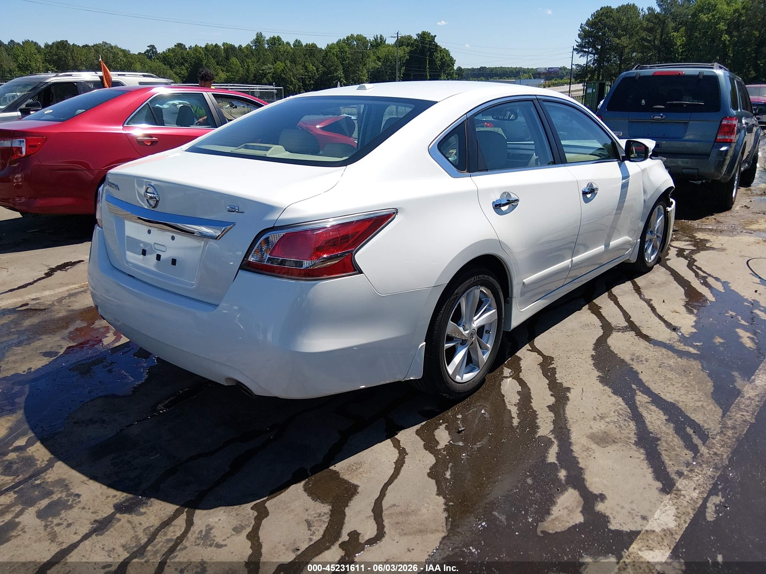 2015 Nissan Altima 2.5 Sl White vin: 1N4AL3AP0FC452813