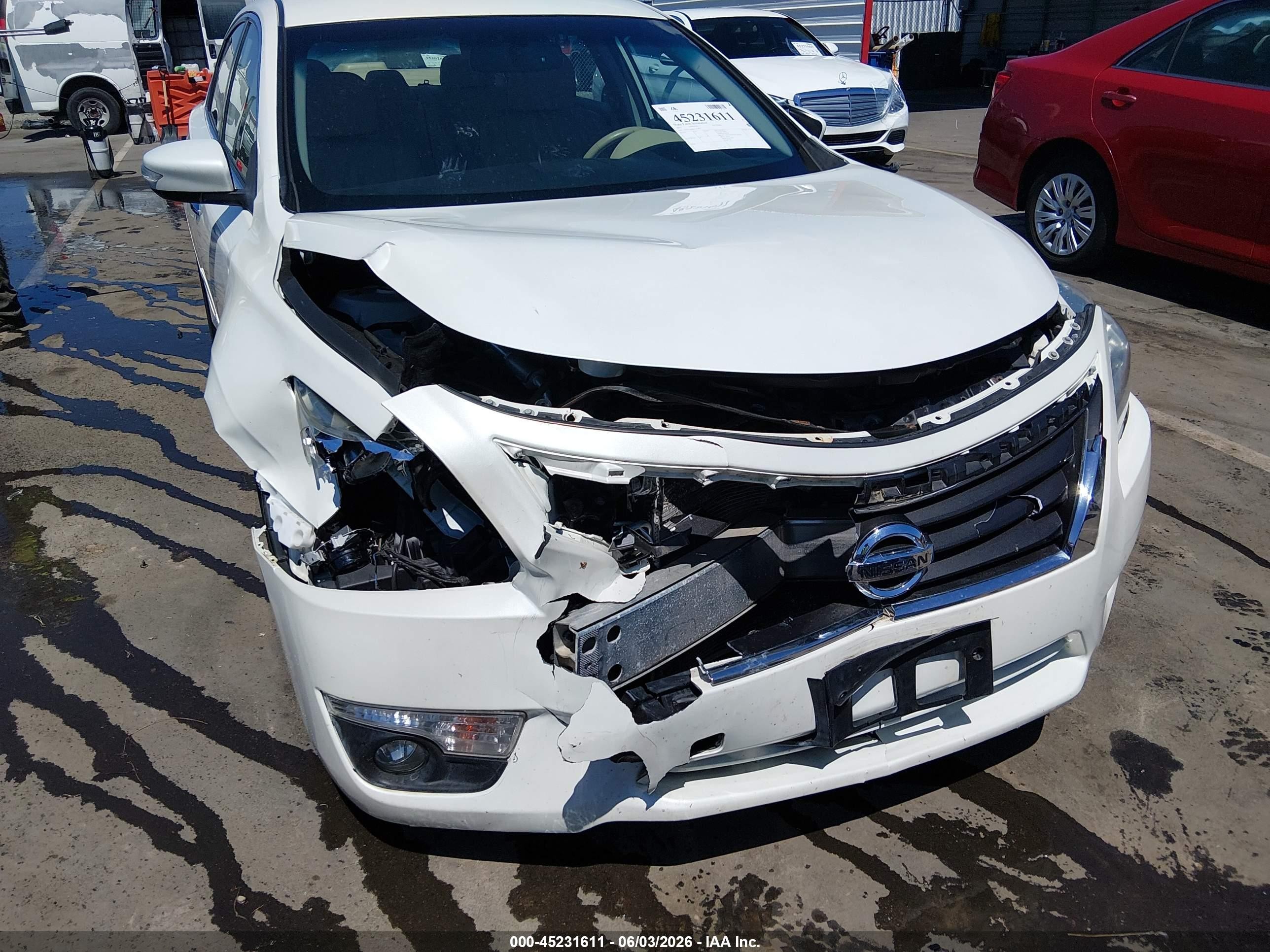 2015 Nissan Altima 2.5 Sl White vin: 1N4AL3AP0FC452813
