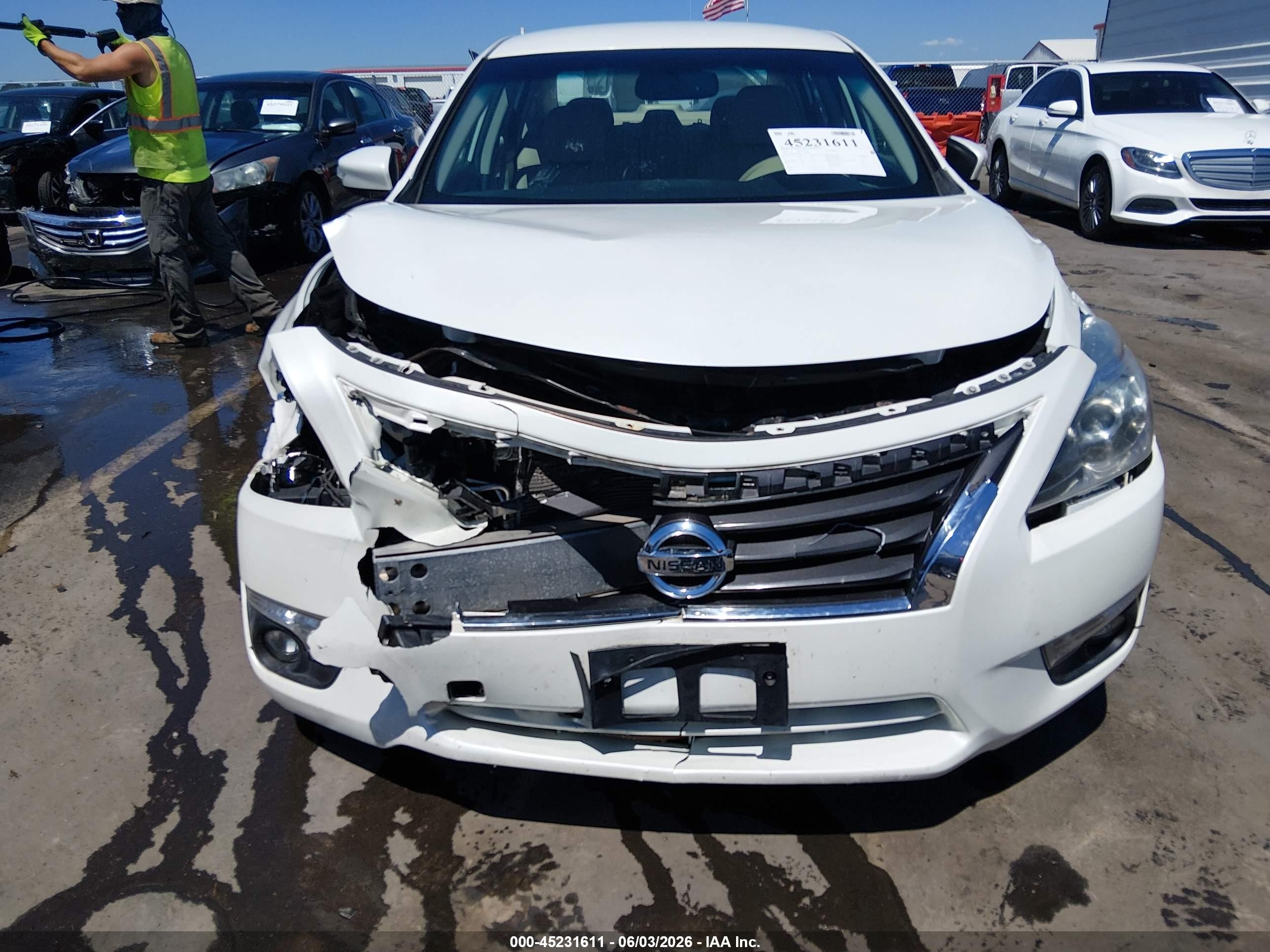 2015 Nissan Altima 2.5 Sl White vin: 1N4AL3AP0FC452813
