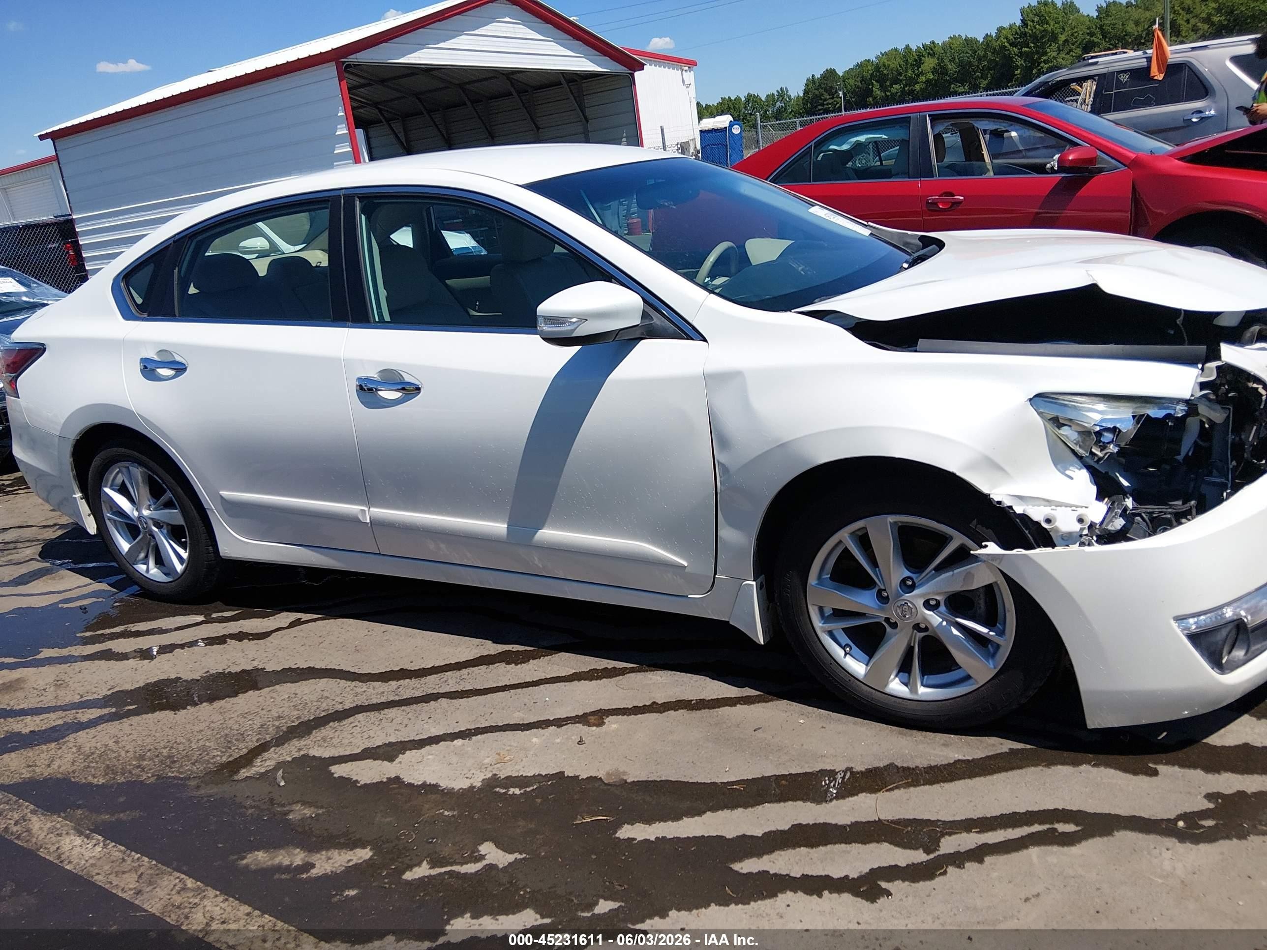 2015 Nissan Altima 2.5 Sl White vin: 1N4AL3AP0FC452813