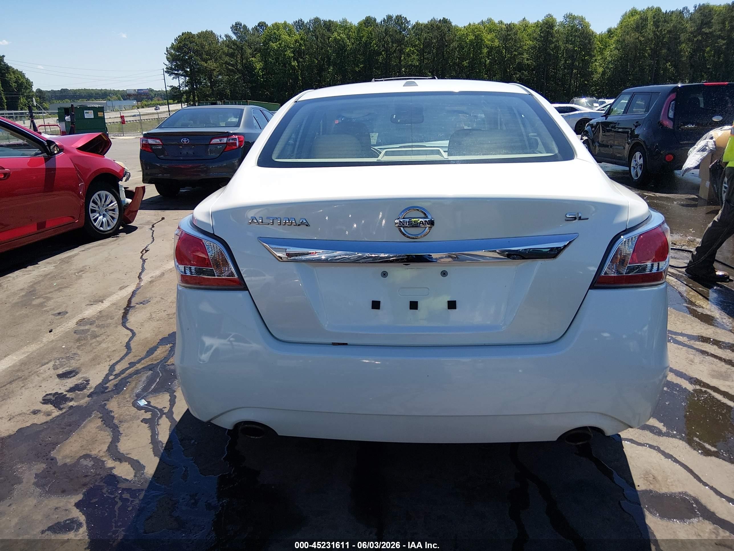 2015 Nissan Altima 2.5 Sl White vin: 1N4AL3AP0FC452813