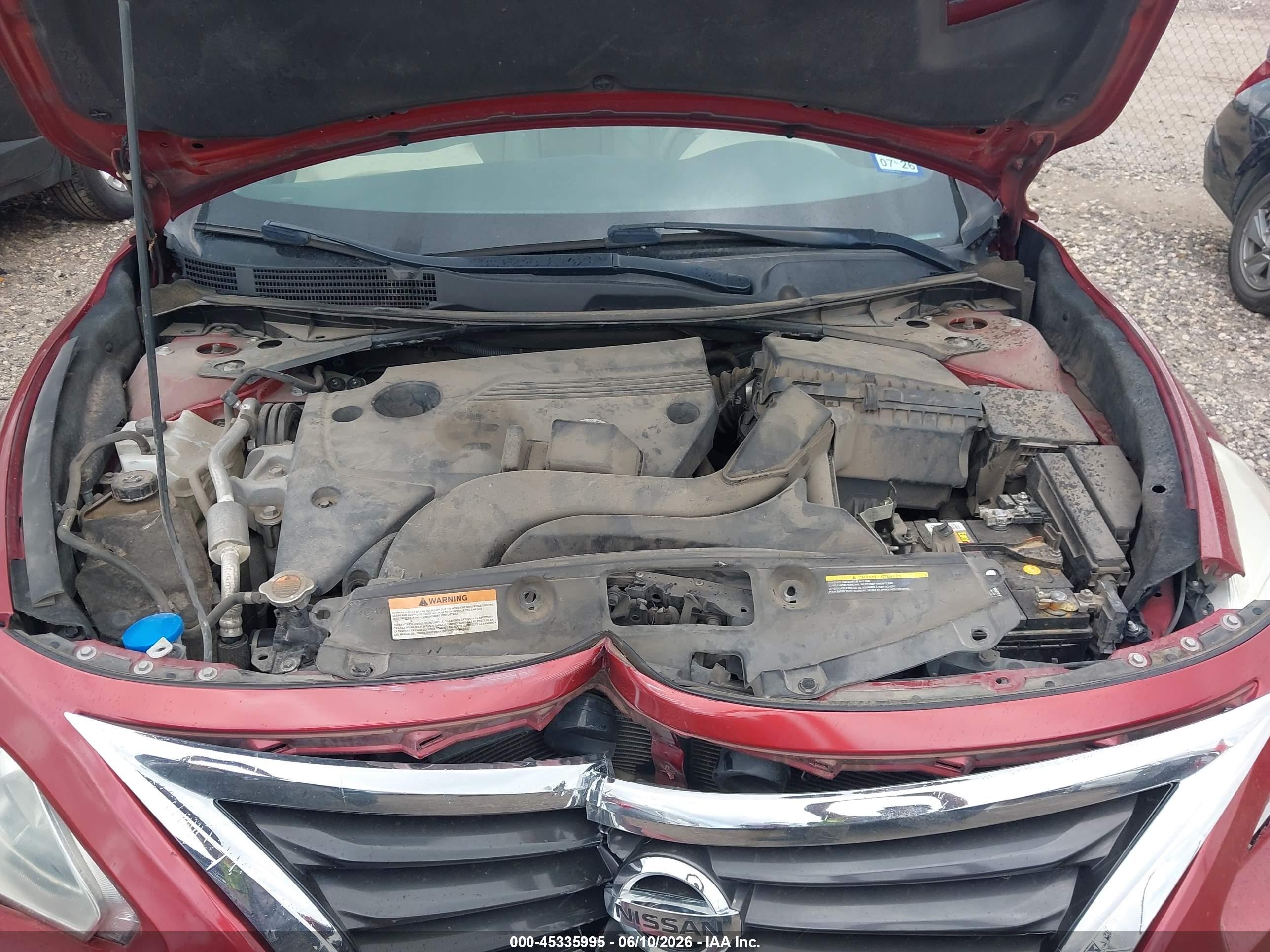 2015 Nissan Altima 2.5 Sv Red vin: 1N4AL3AP0FC470230