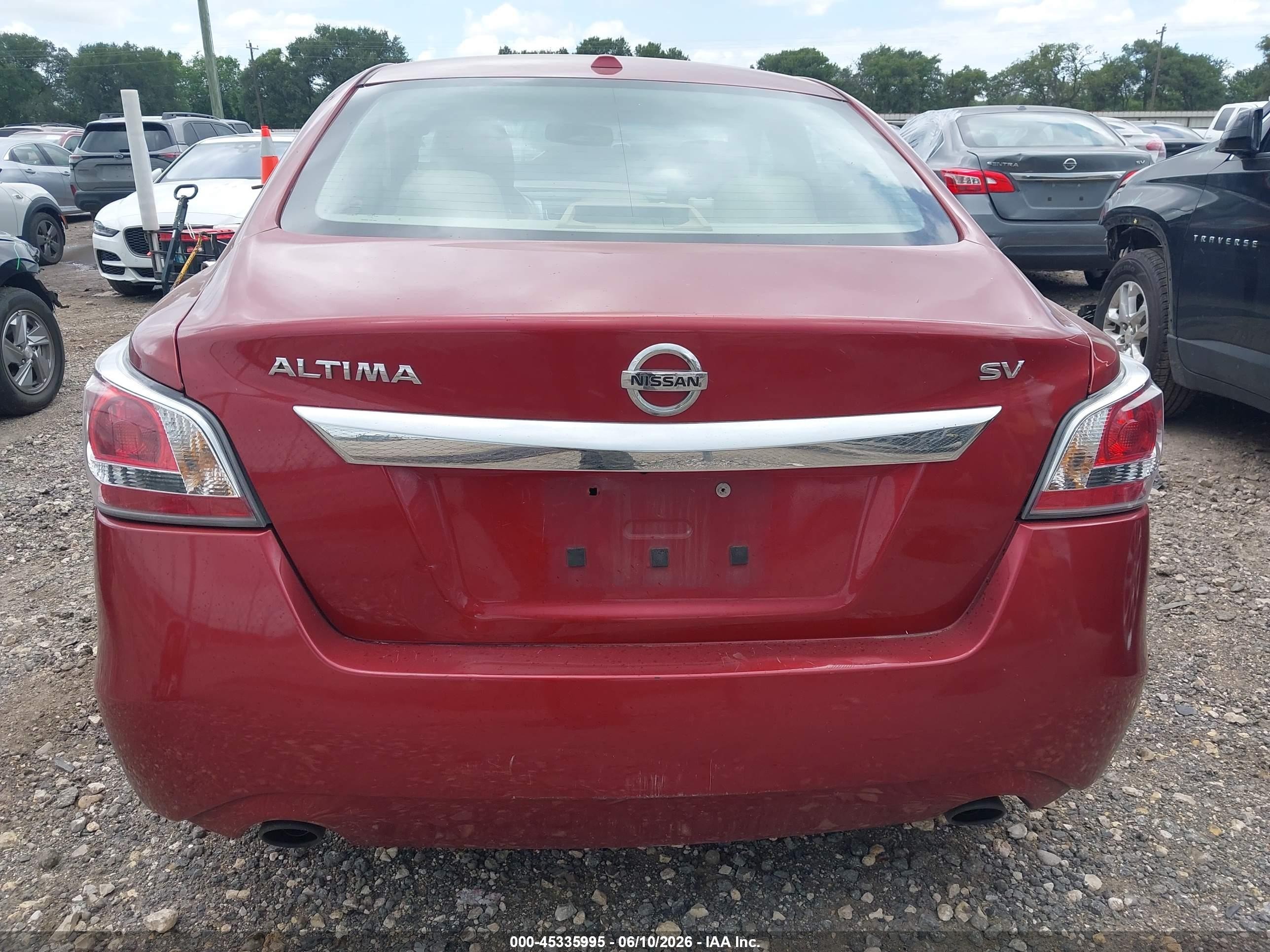 2015 Nissan Altima 2.5 Sv Red vin: 1N4AL3AP0FC470230