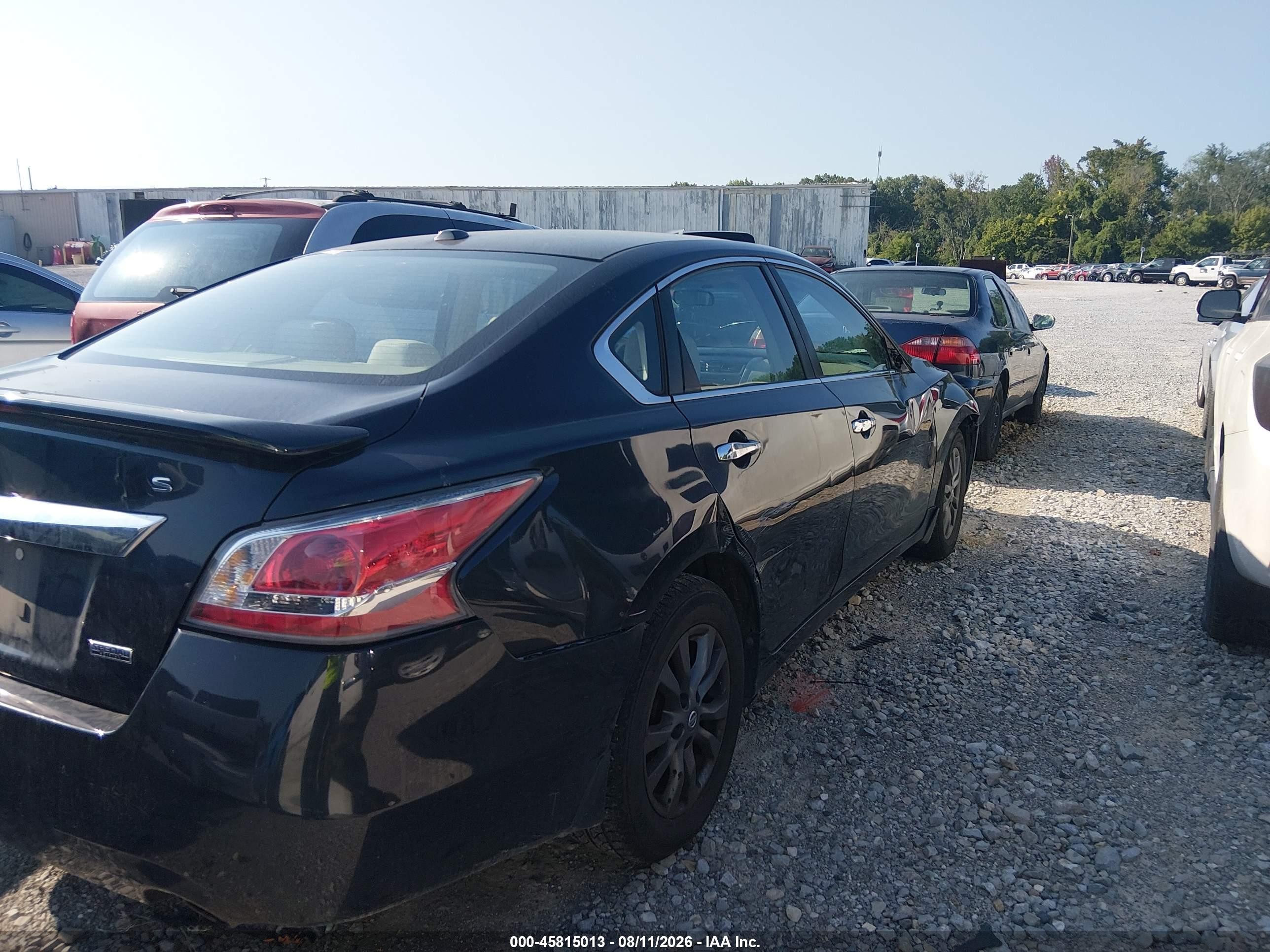 2015 Nissan Altima 2.5 S Black vin: 1N4AL3AP0FC492261