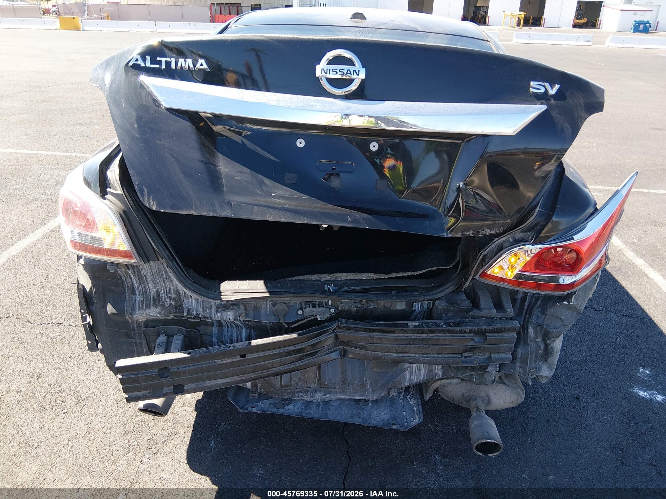 2015 Nissan Altima 2.5 Sv Black vin: 1N4AL3AP0FC573986