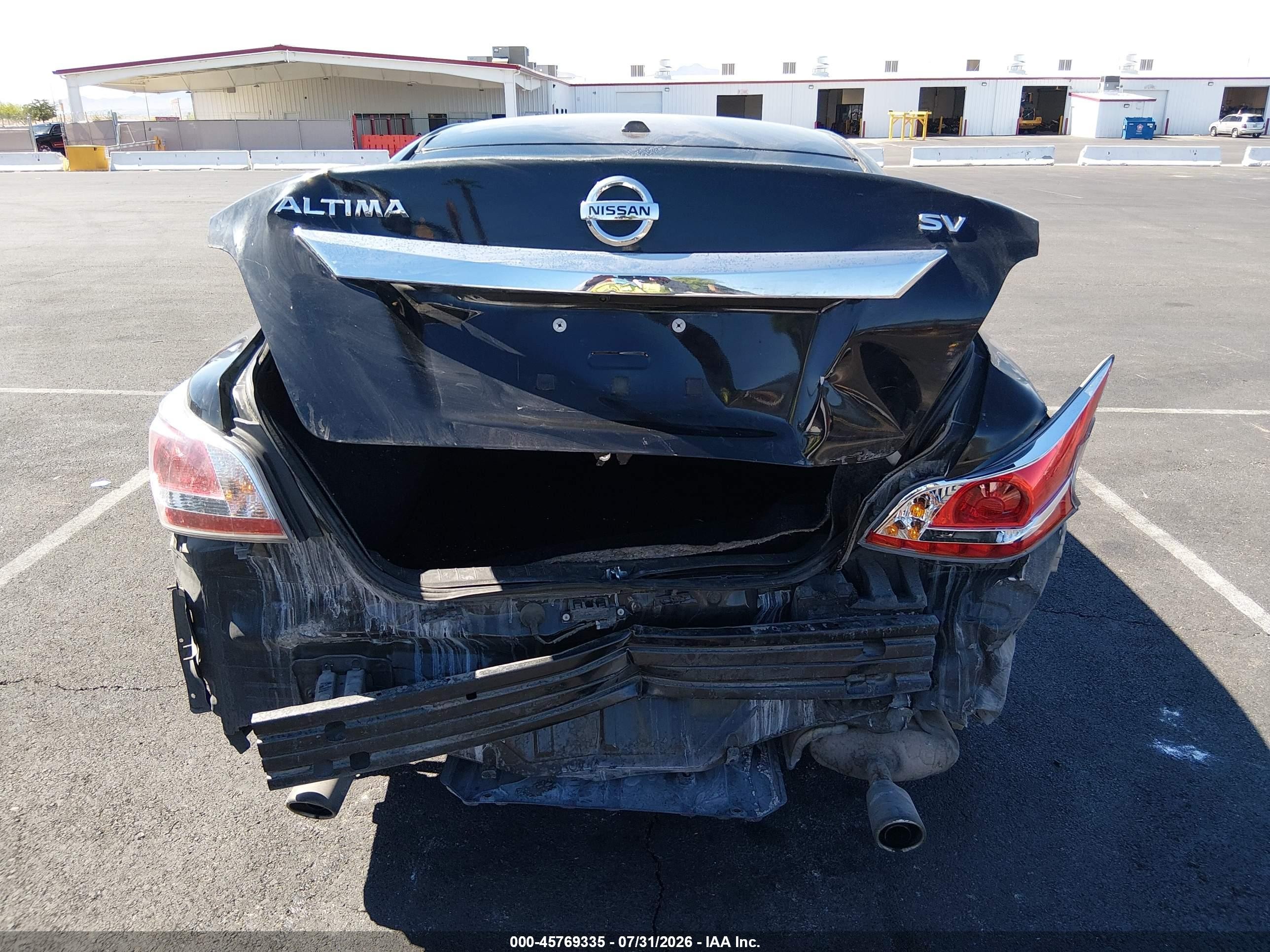 2015 Nissan Altima 2.5 Sv Black vin: 1N4AL3AP0FC573986