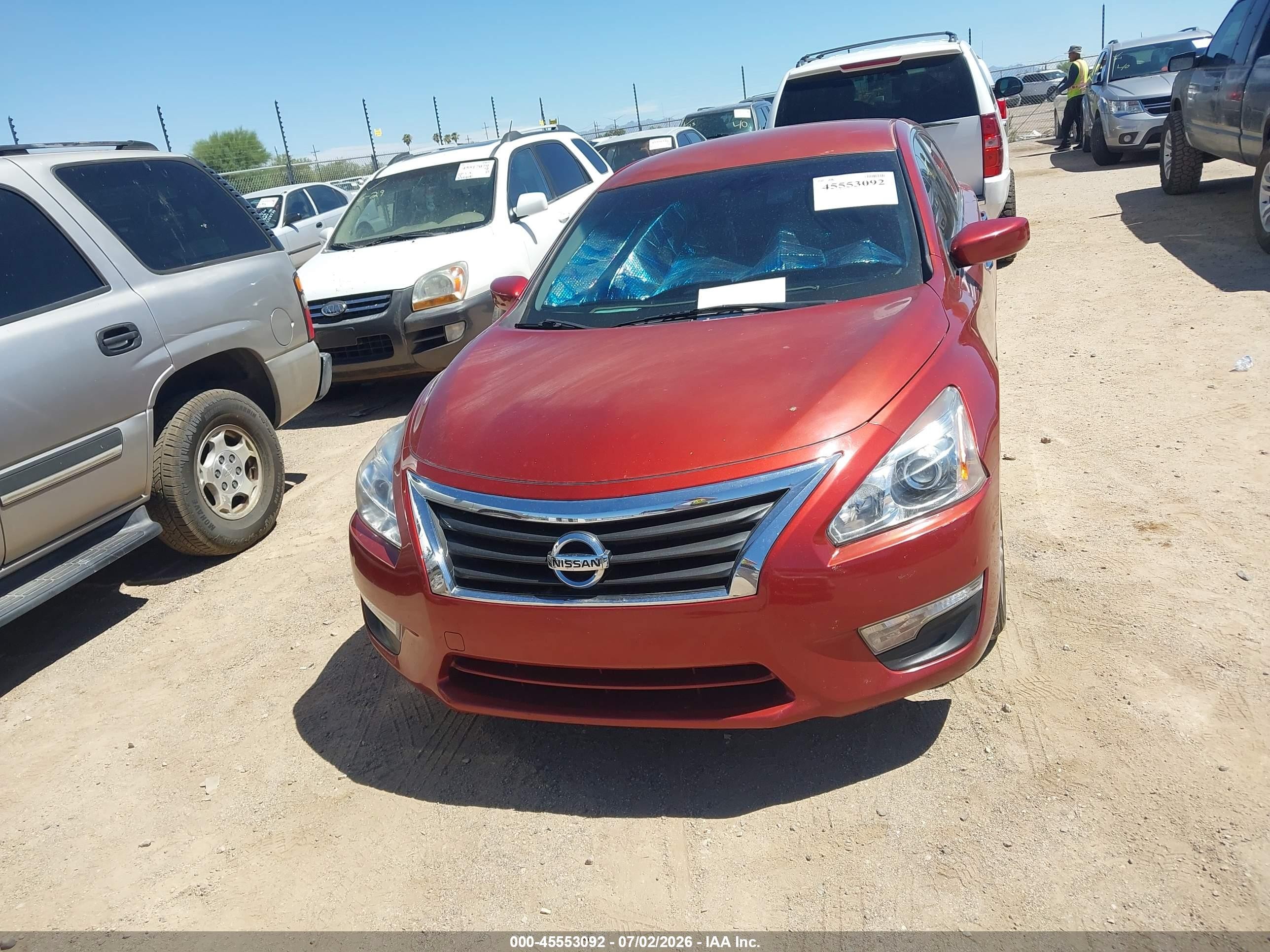 2015 Nissan Altima 2.5 S Красный vin: 1N4AL3AP0FC584714