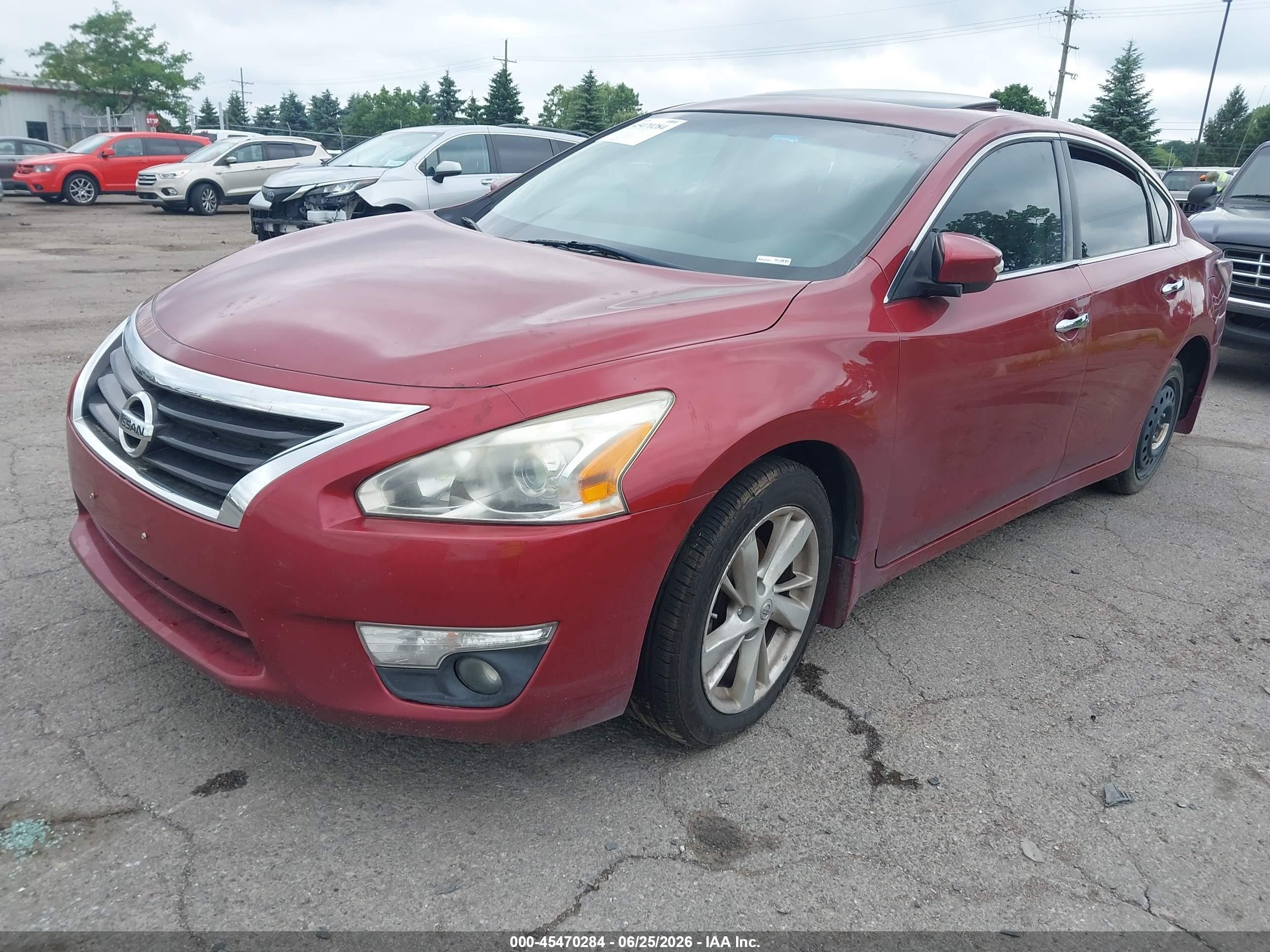 2015 Nissan Altima 2.5 Sl Red vin: 1N4AL3AP0FN308425