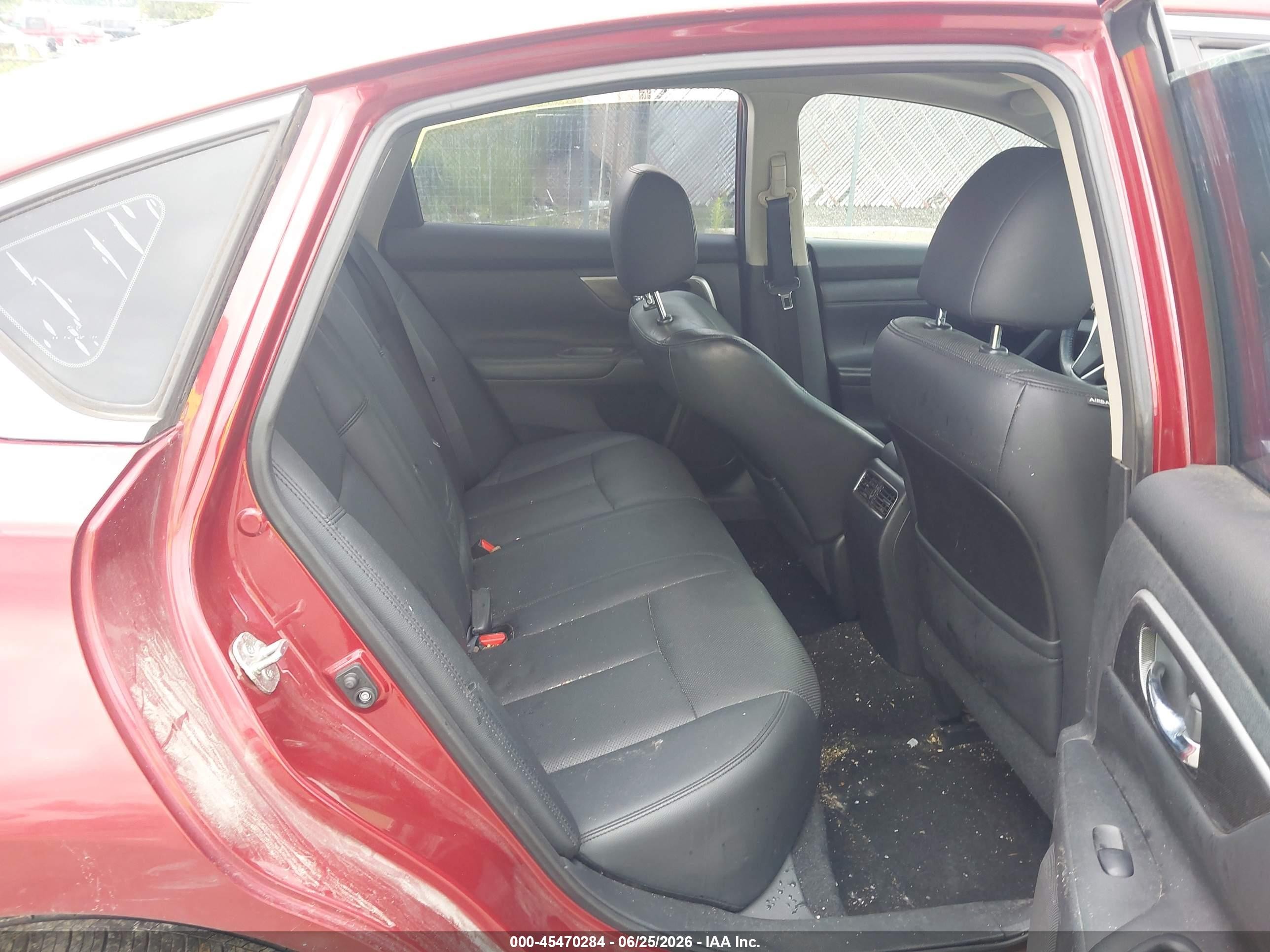 2015 Nissan Altima 2.5 Sl Red vin: 1N4AL3AP0FN308425