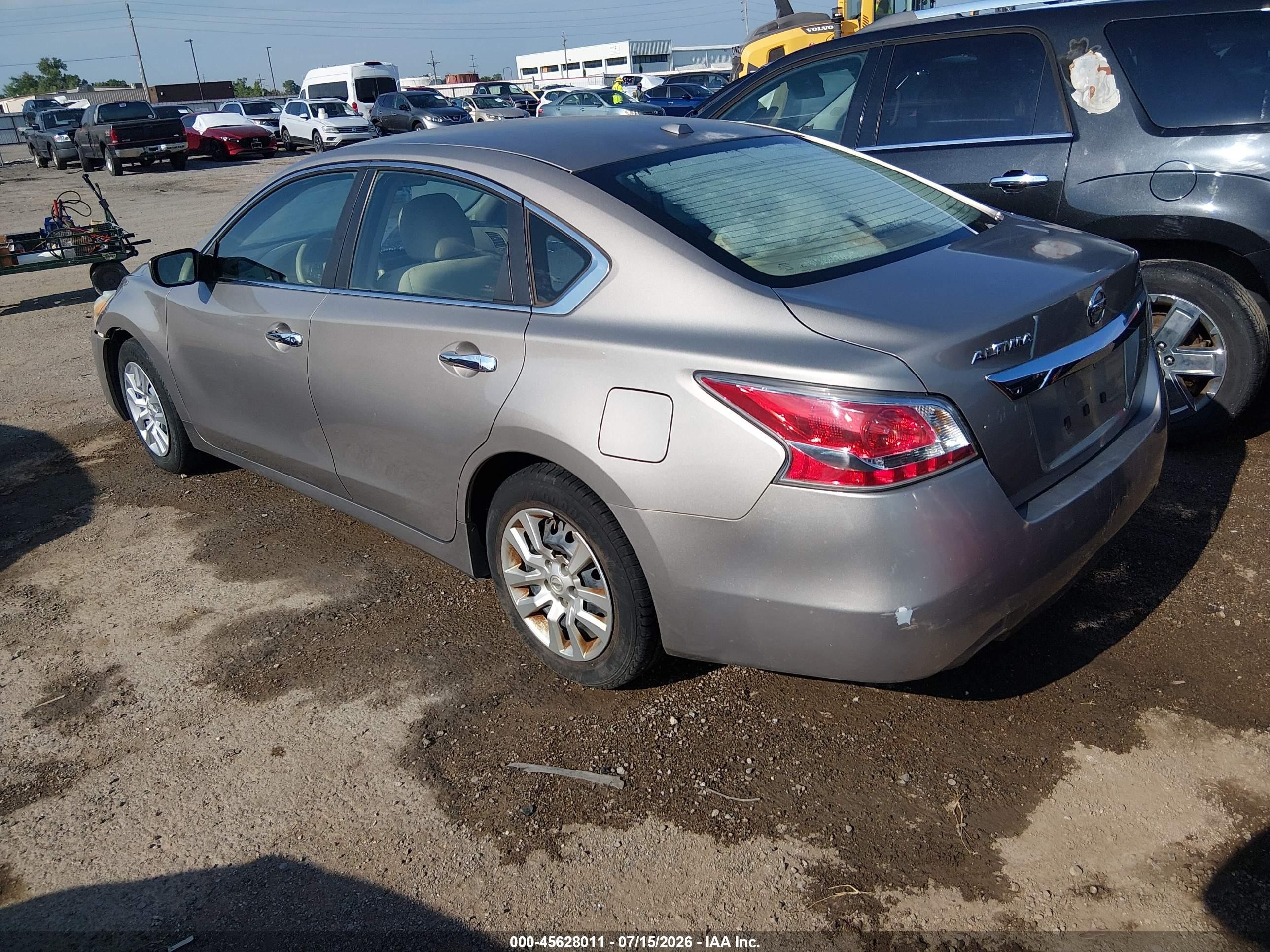 2015 Nissan Altima 2.5/2.5 S/2.5 Sl/2.5 Sv Серый vin: 1N4AL3AP0FN314077