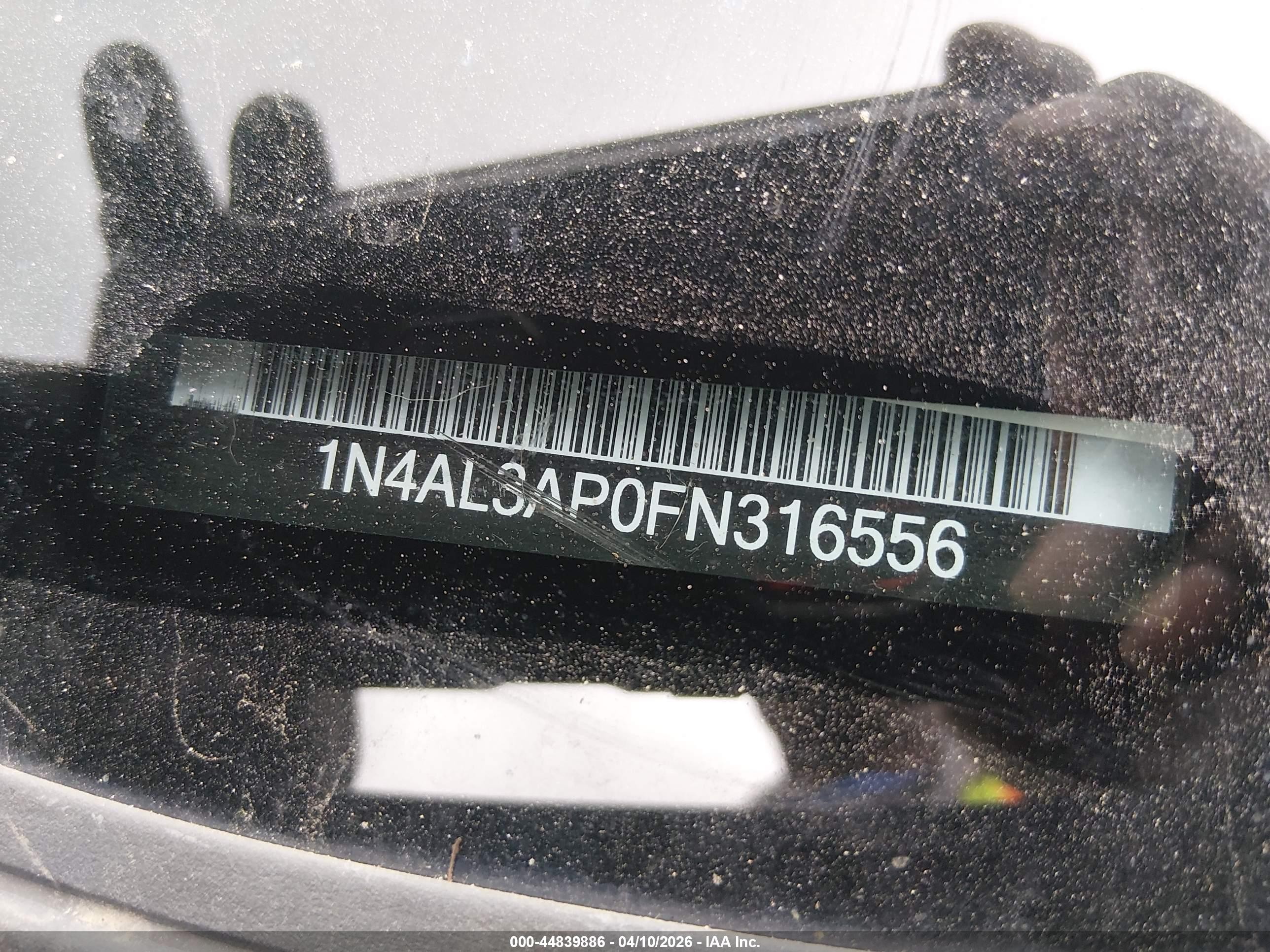 2015 Nissan Altima 2.5/s/sv/sl Black vin: 1N4AL3AP0FN316556