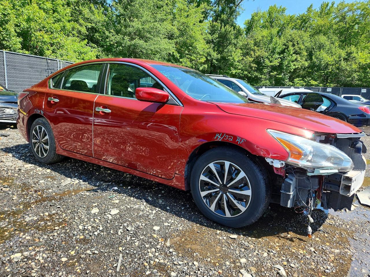 2015 Nissan Altima 2.5 S Красный vin: 1N4AL3AP0FN318985