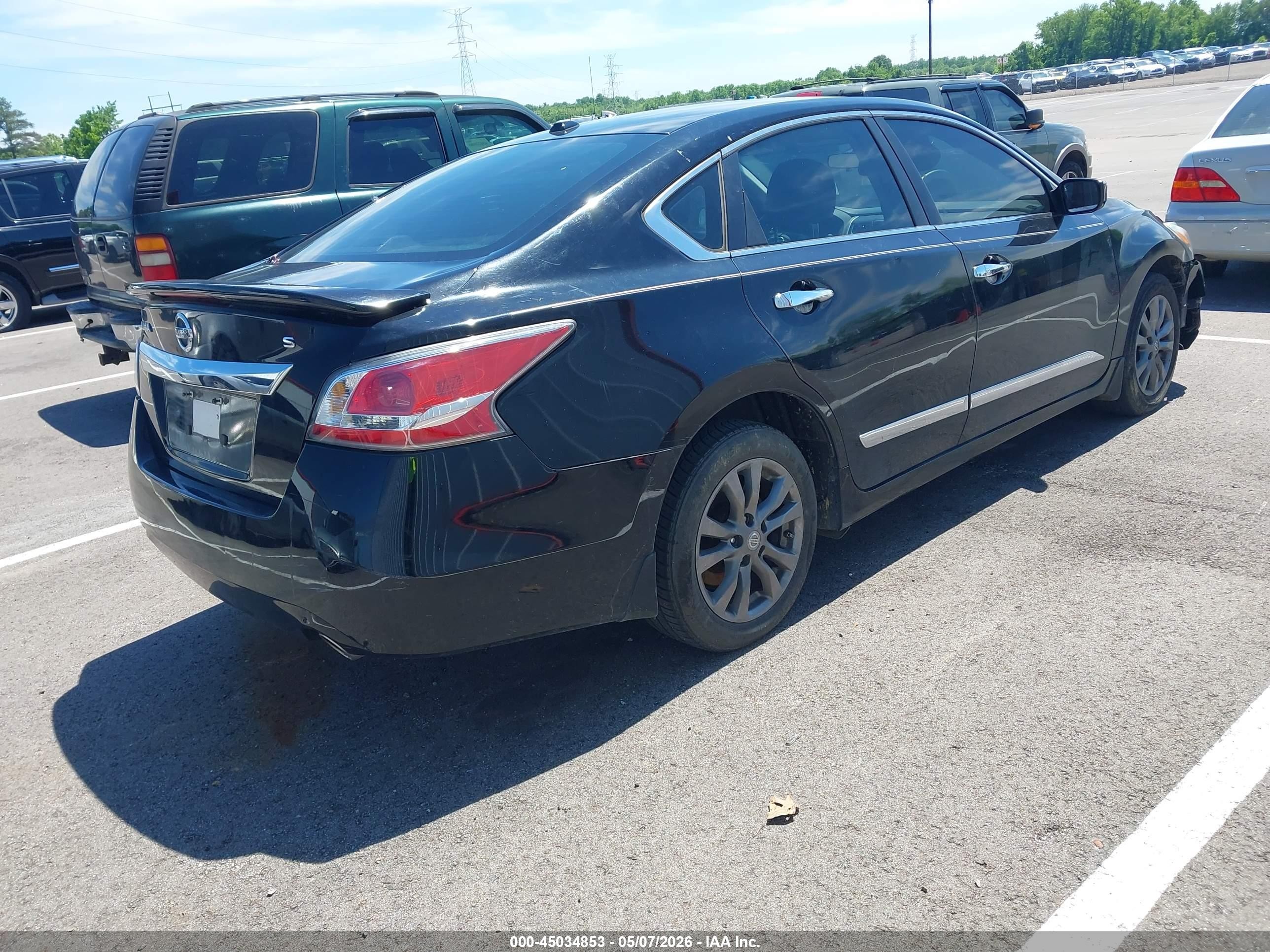 2015 Nissan Altima 2.5 S Black vin: 1N4AL3AP0FN360590