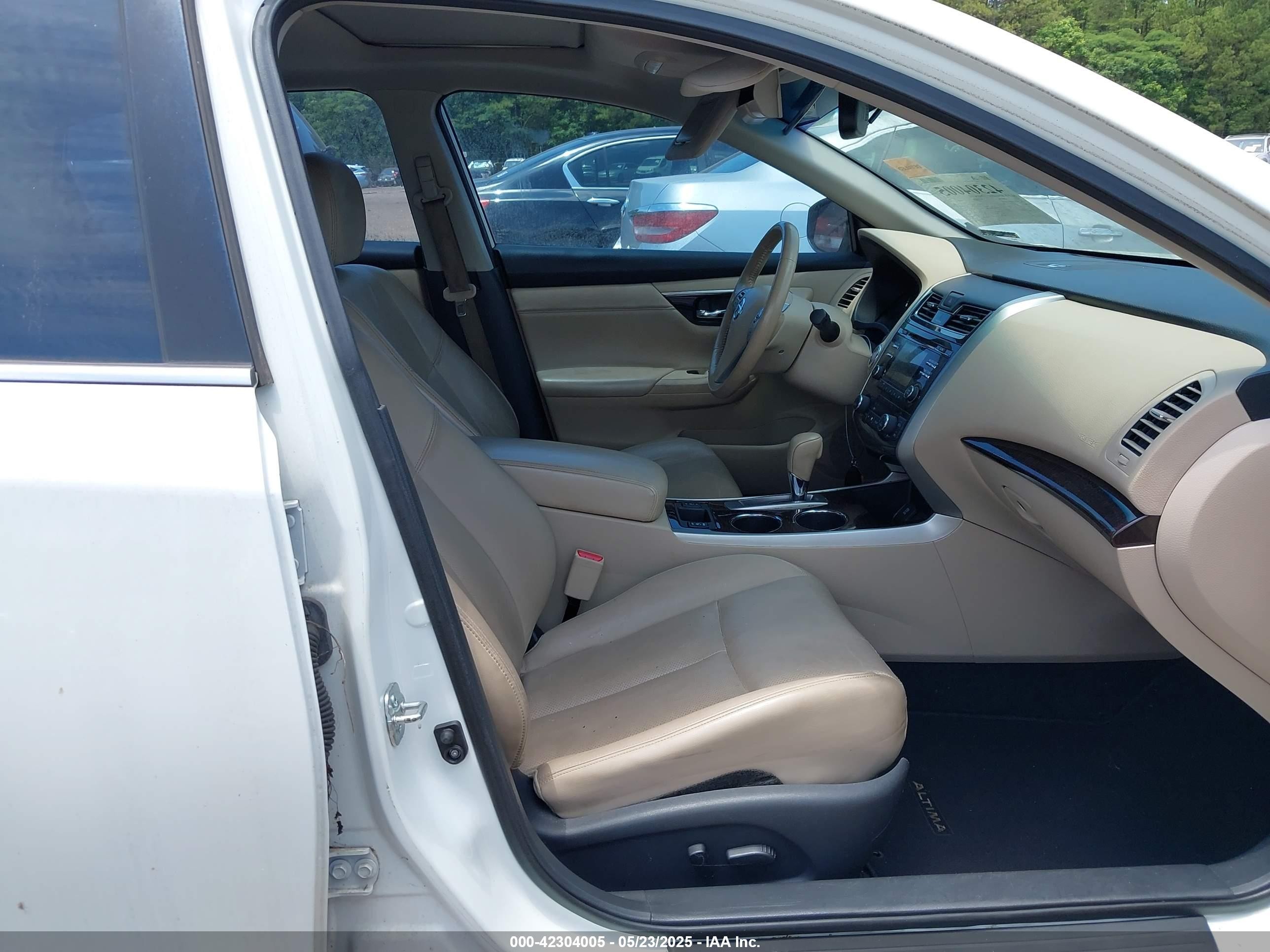 2015 Nissan Altima 2.5 Sl White vin: 1N4AL3AP0FN361397
